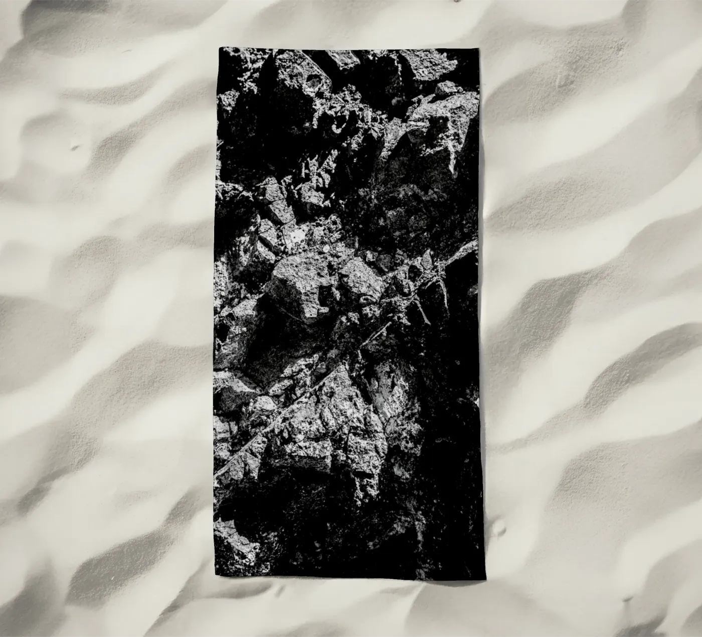 Rock Pattern 1 strandhanddoek van Chris Abatzis