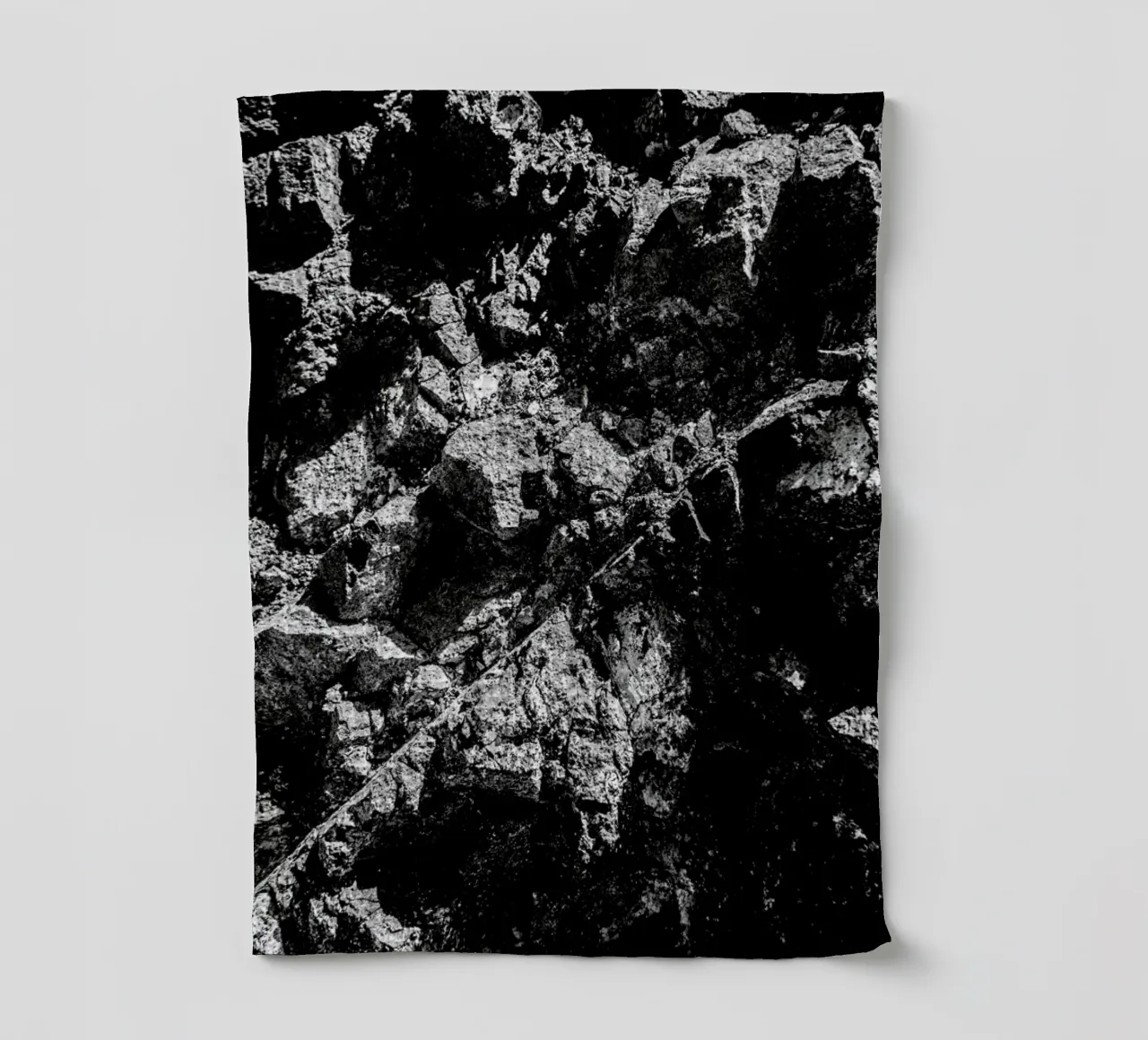 Rock Pattern 1 tea towel by Chris Abatzis