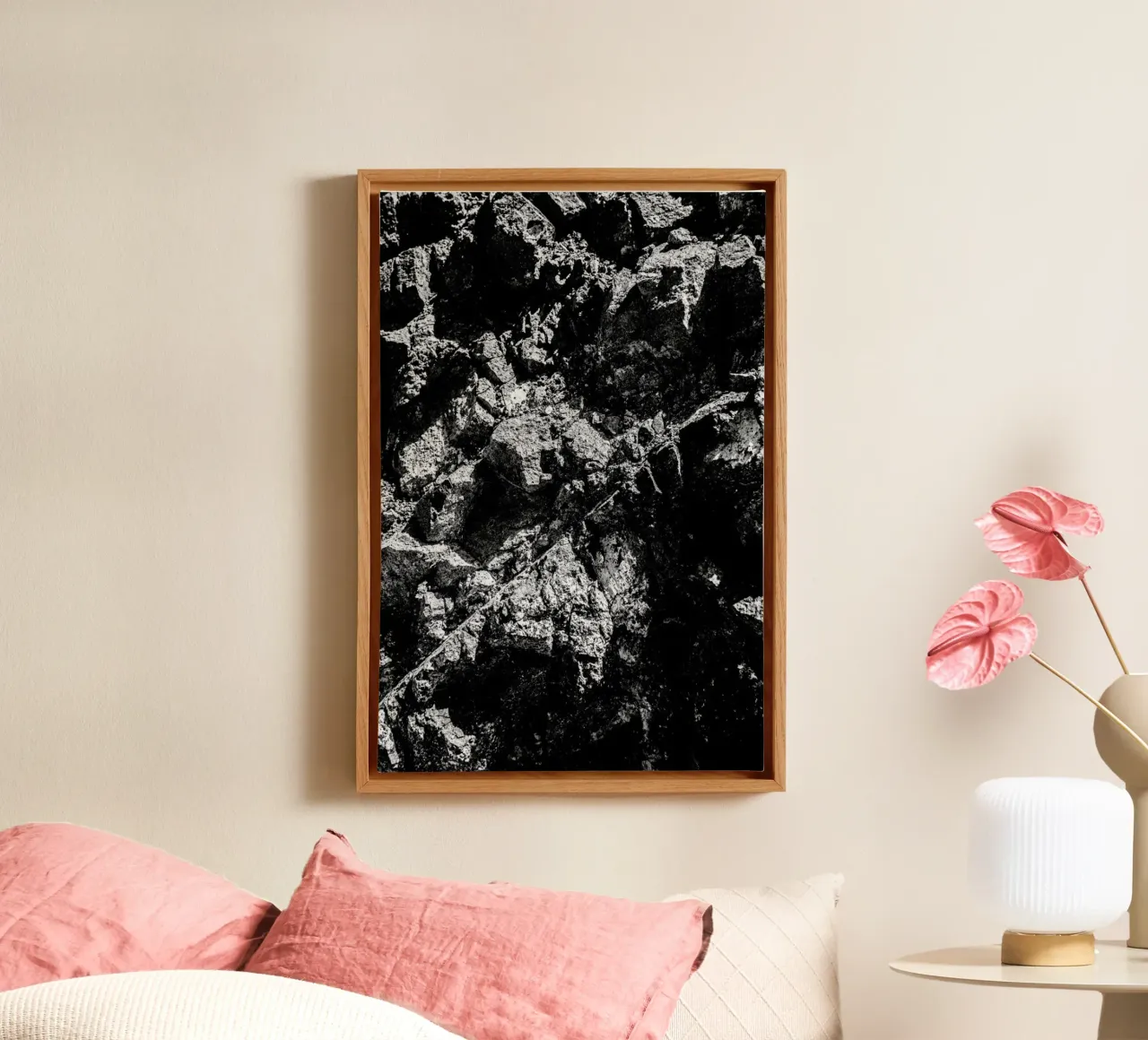 Rock Pattern 1 canvas by Chris Abatzis