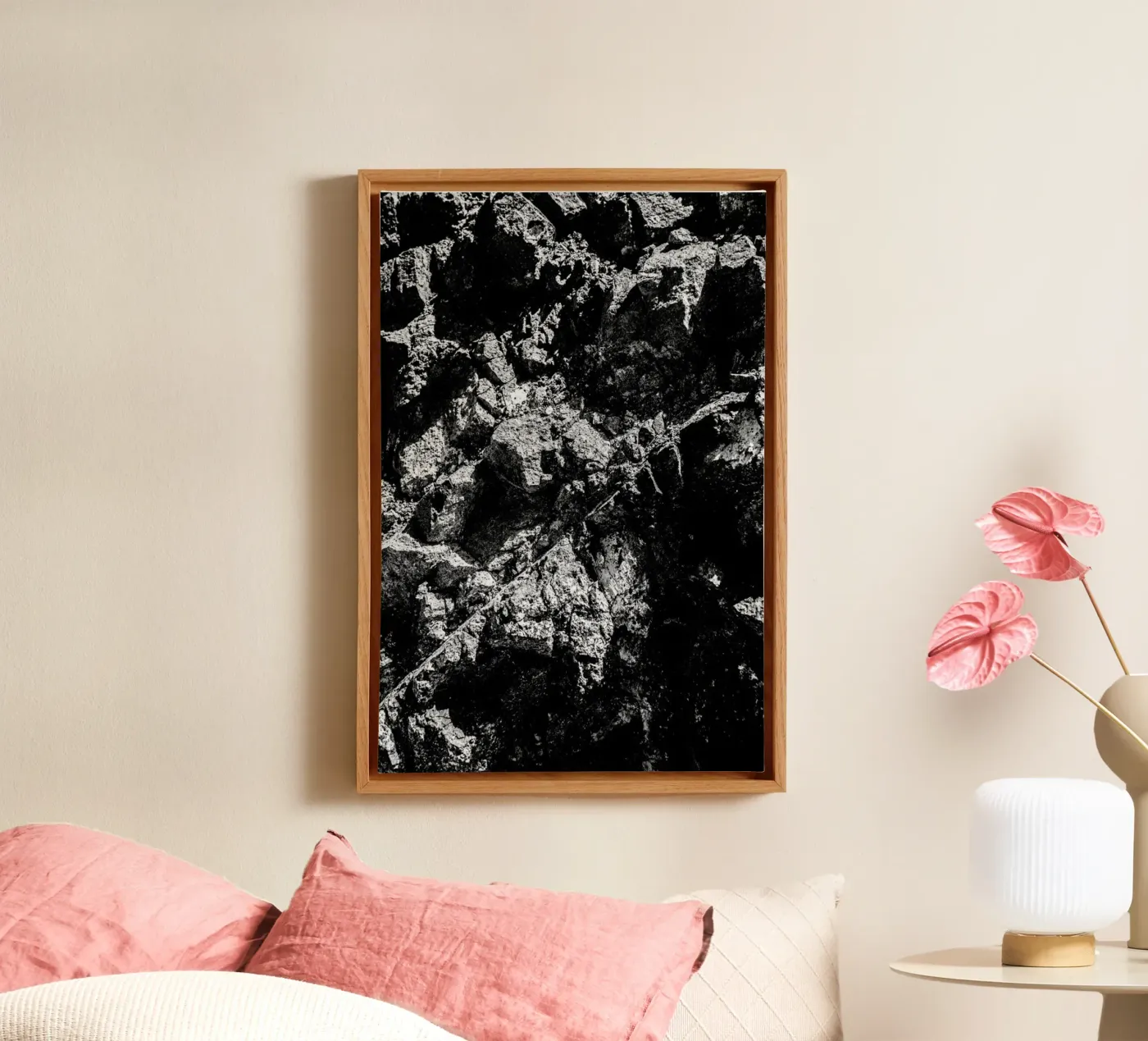 Rock Pattern 1 canvas by Chris Abatzis