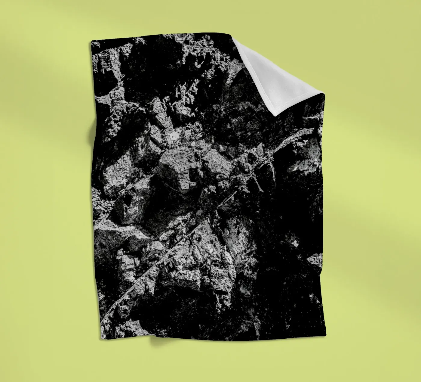 Rock Pattern 1 fleece blanket by Chris Abatzis