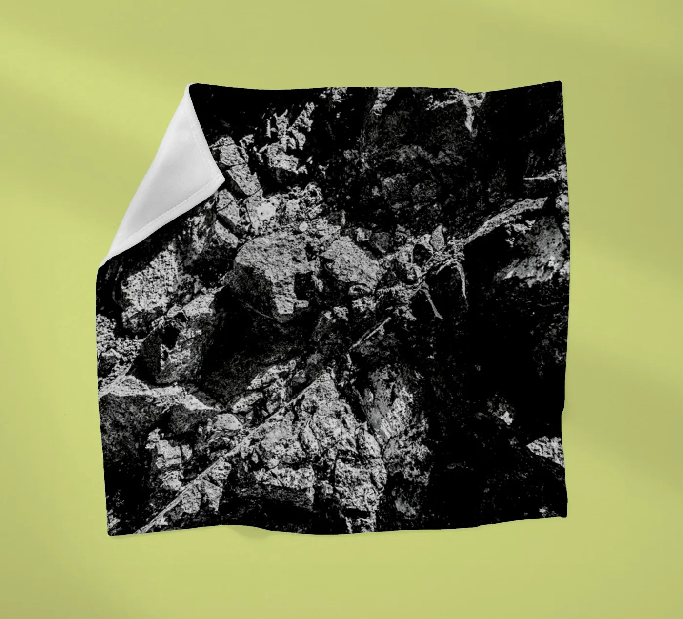 Rock Pattern 1 fleece blanket by Chris Abatzis