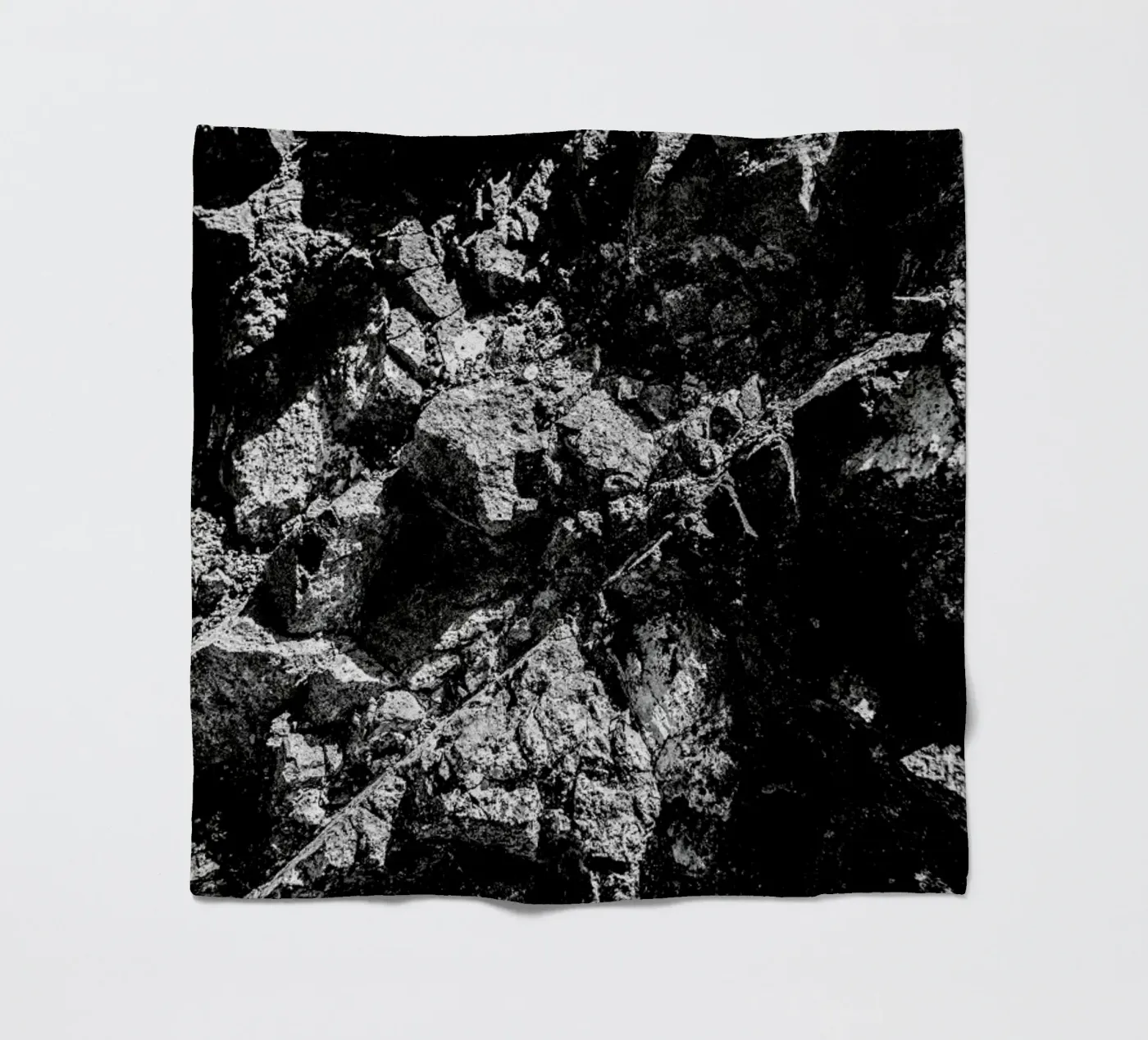 Rock Pattern 1 fleece blanket by Chris Abatzis