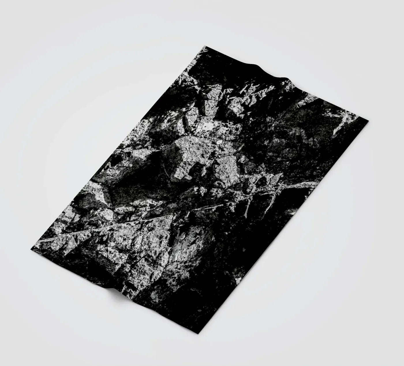 Rock Pattern 1 fleece blanket by Chris Abatzis