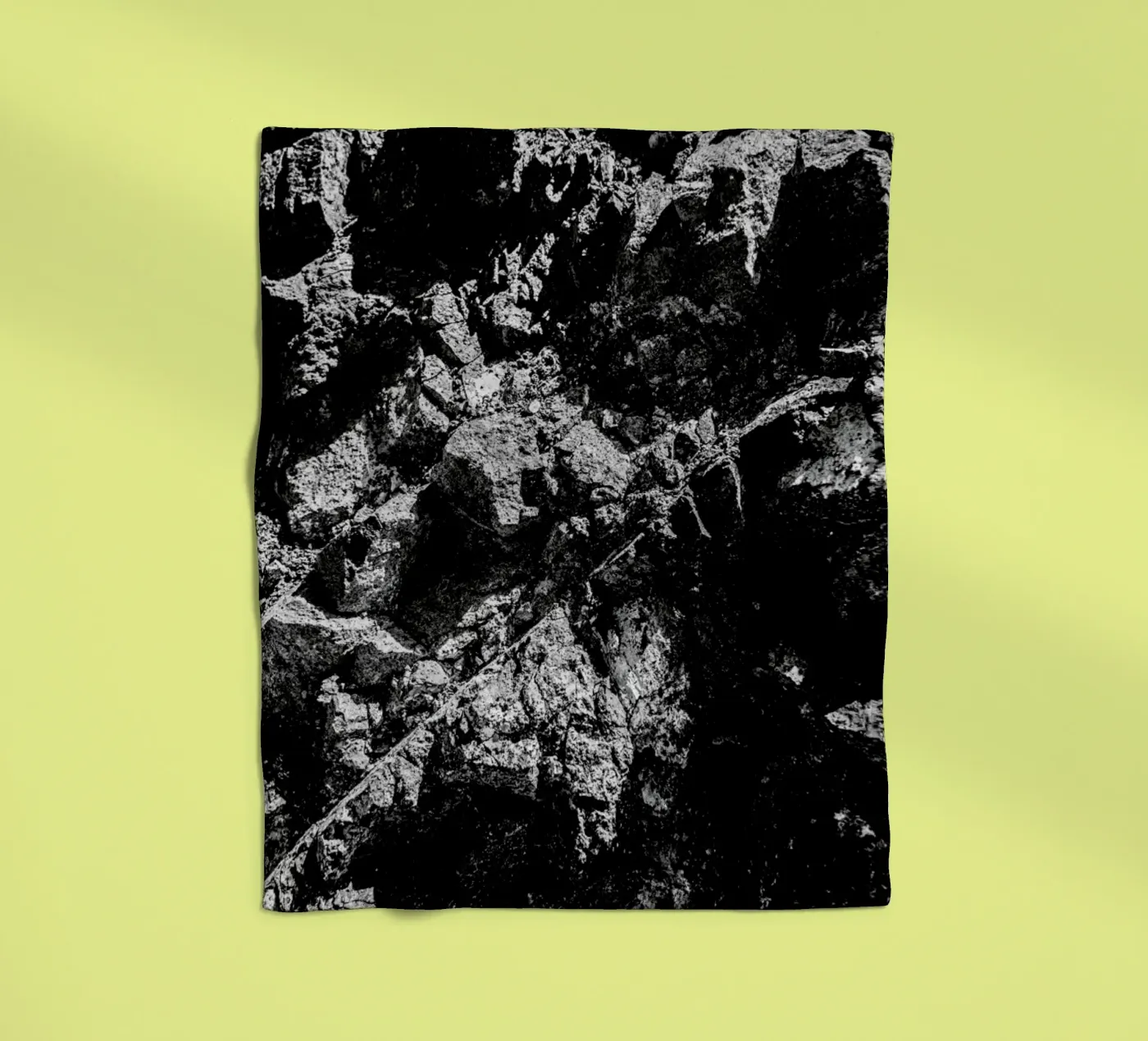 Rock Pattern 1 fleece blanket by Chris Abatzis