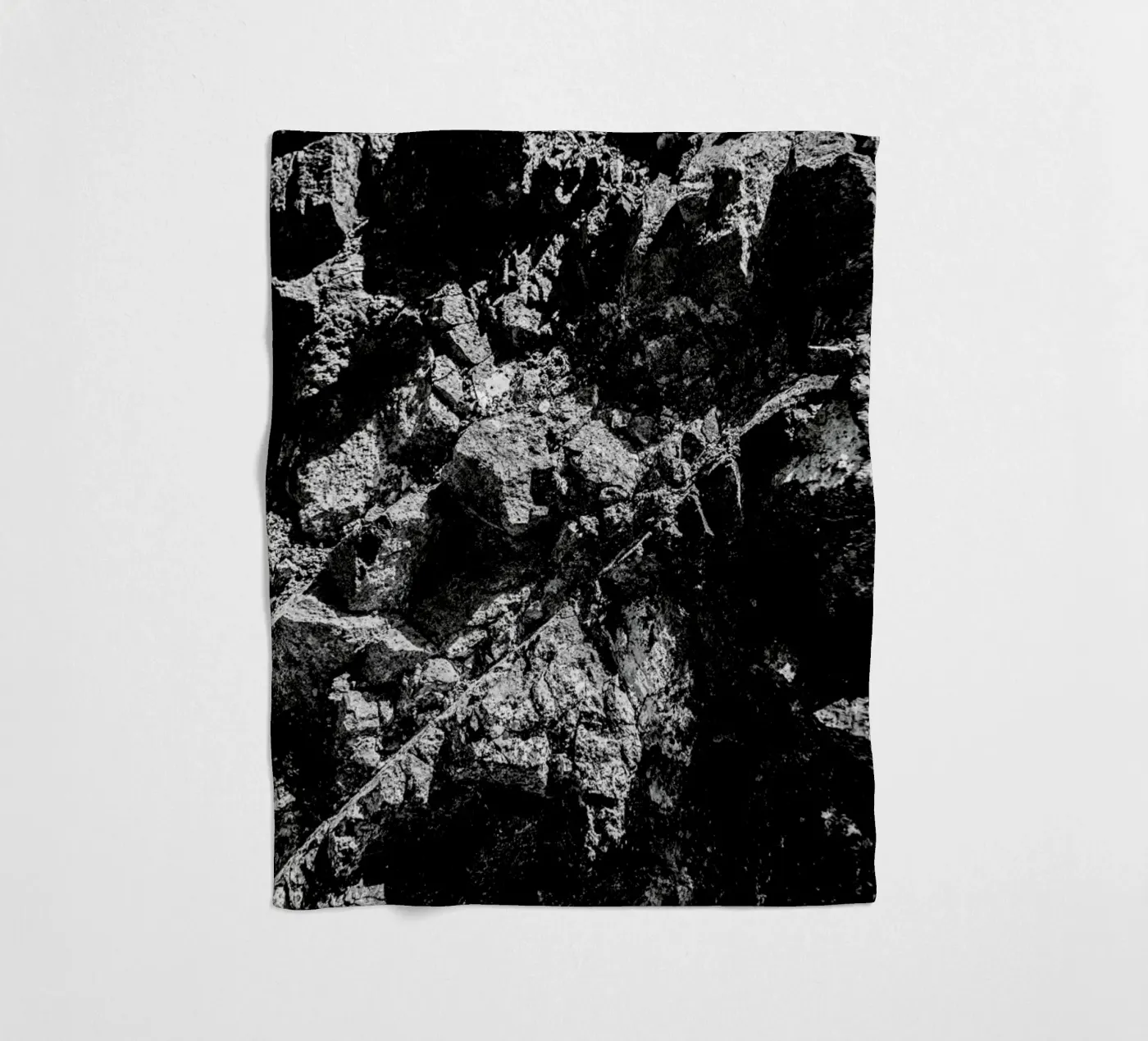 Rock Pattern 1 fleece blanket by Chris Abatzis