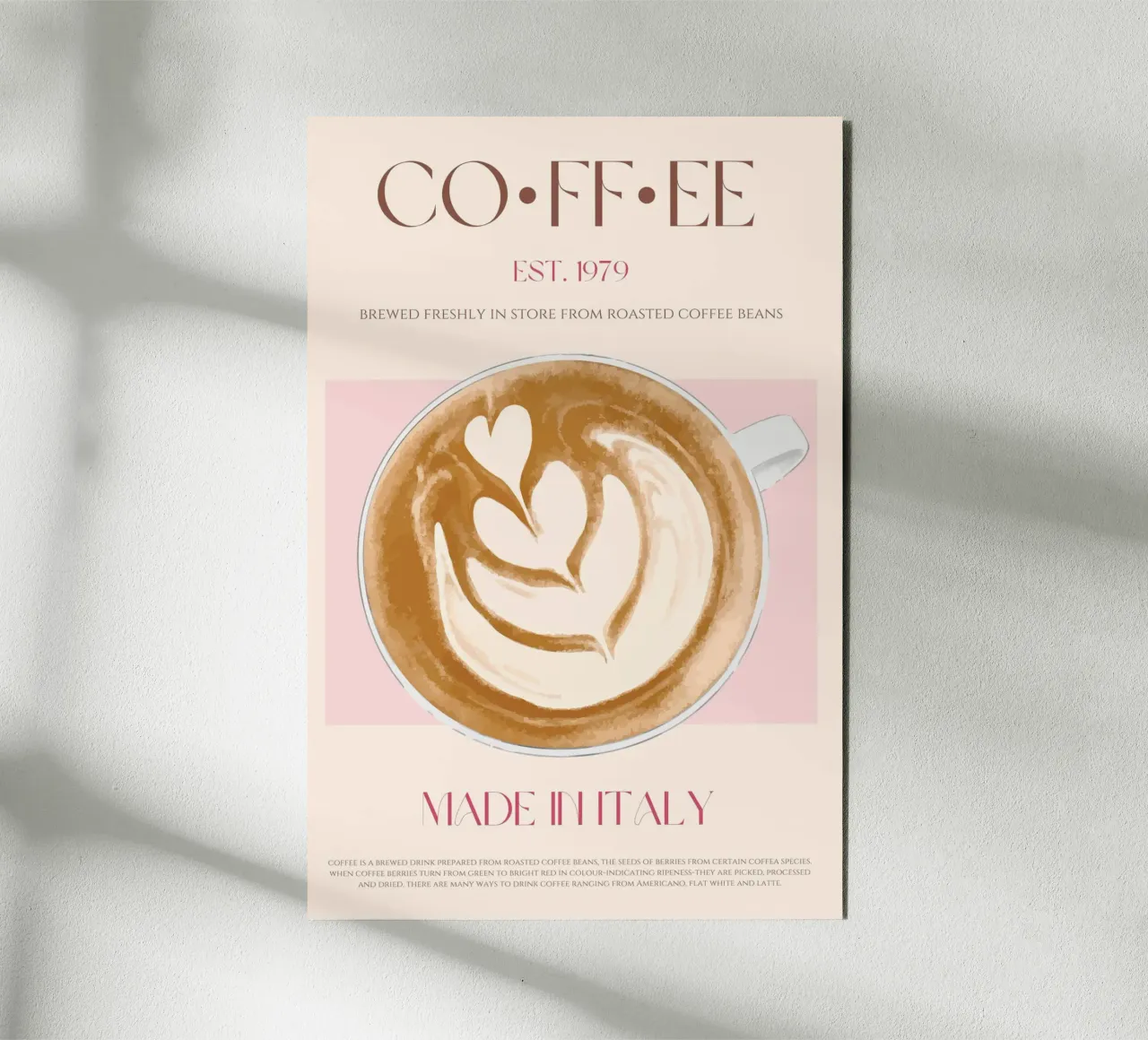 Coffee Print alu-dibond by KOKRPrints