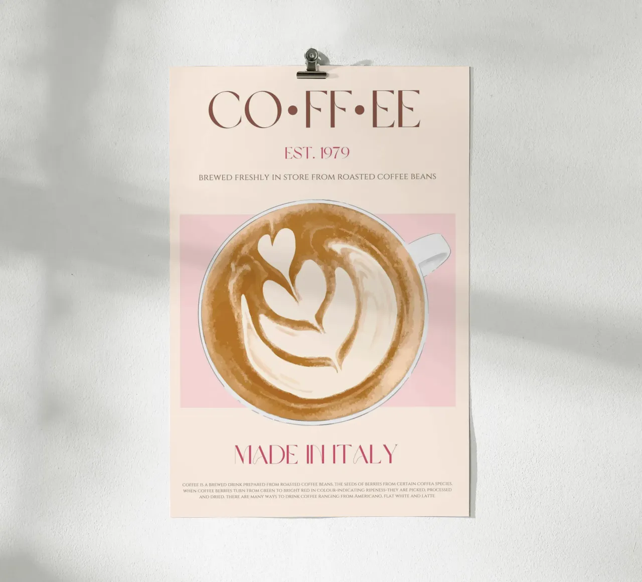 Impression café poster de KOKRPrints