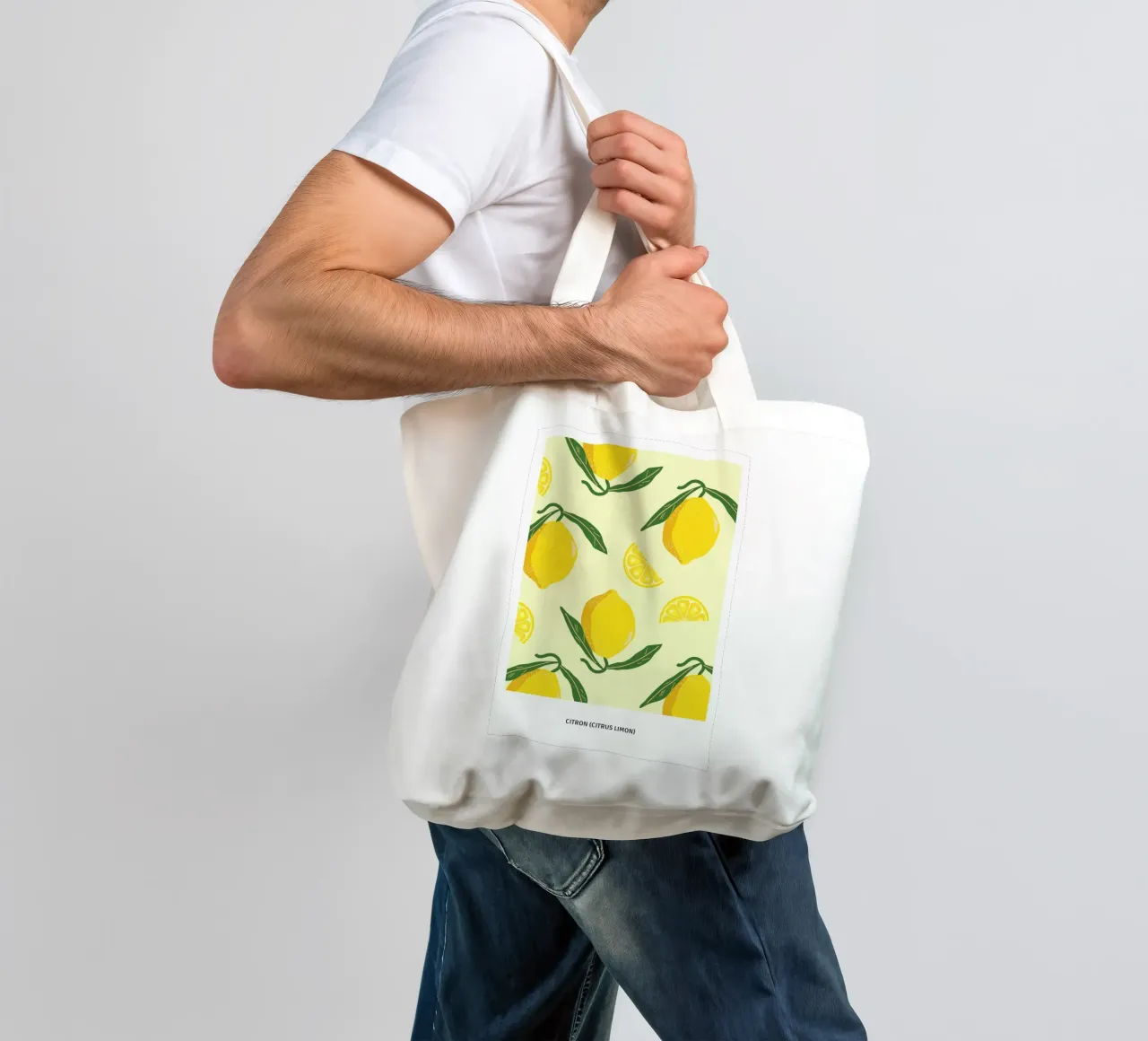 Citrus limon borsa in juta da Idées & Création