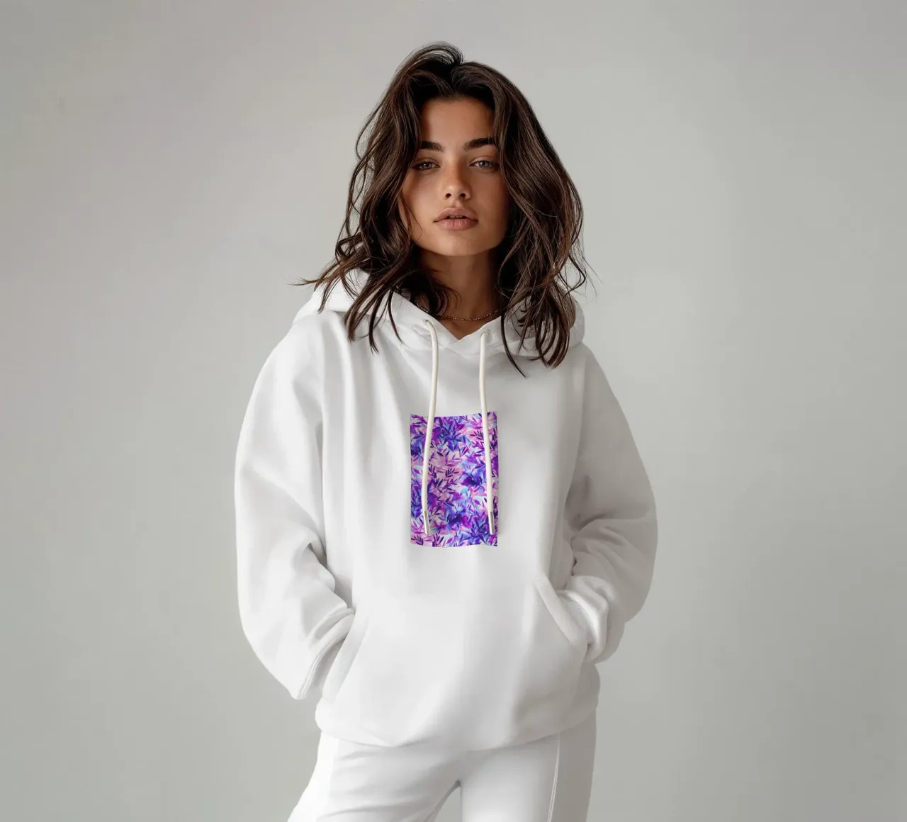 Changes Purple felpa con cappuccio da Jacqueline Maldonado