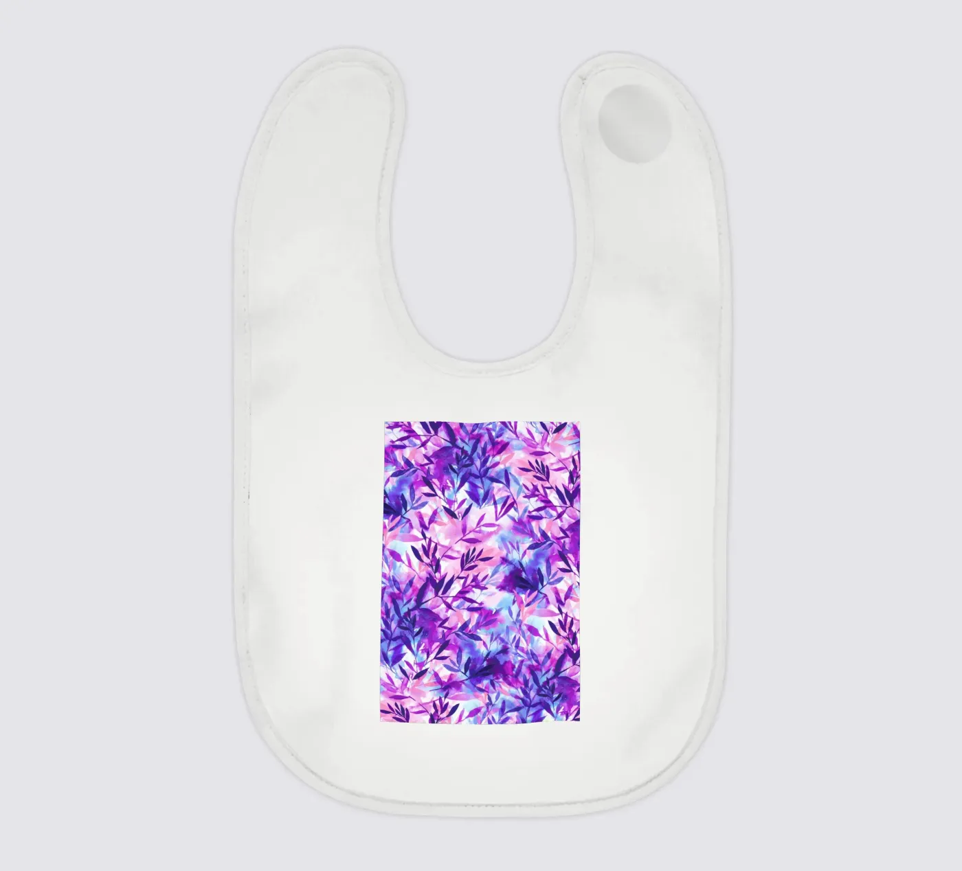 Changes Purple baby bib by Jacqueline Maldonado