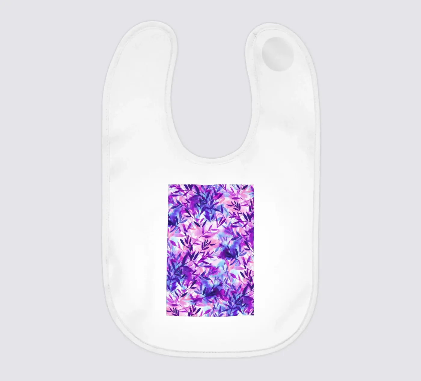 Changes Purple baby bib by Jacqueline Maldonado