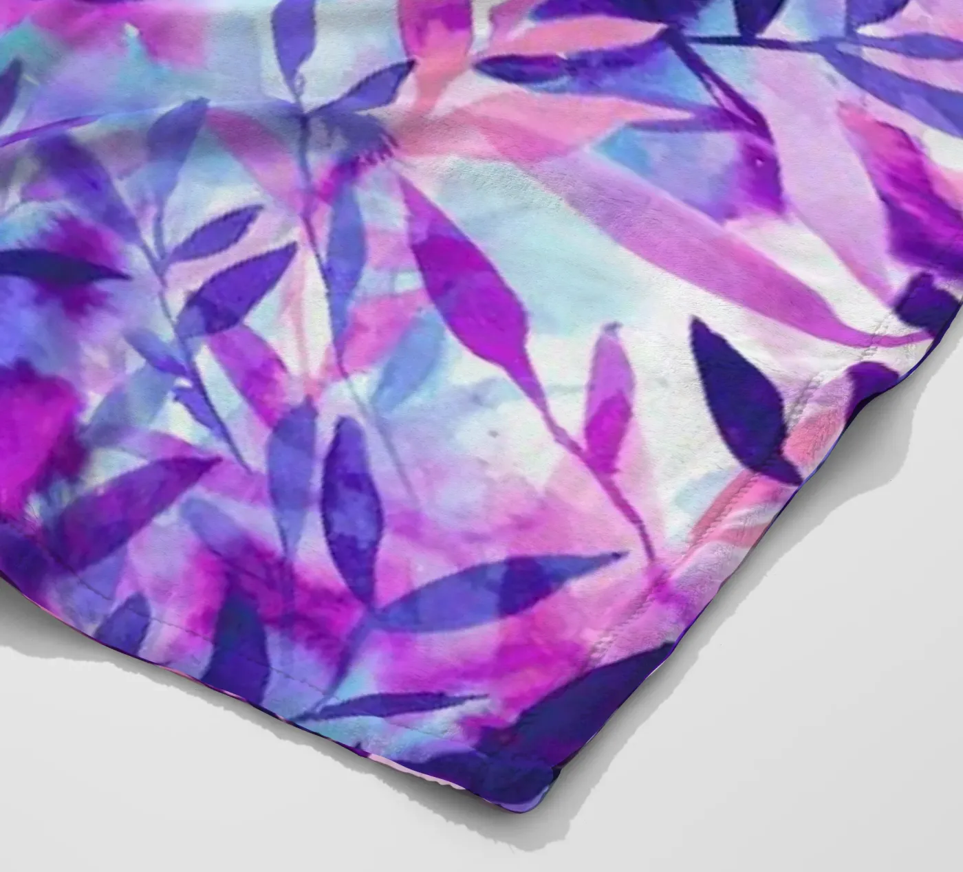 Changes Purple fleece blanket by Jacqueline Maldonado