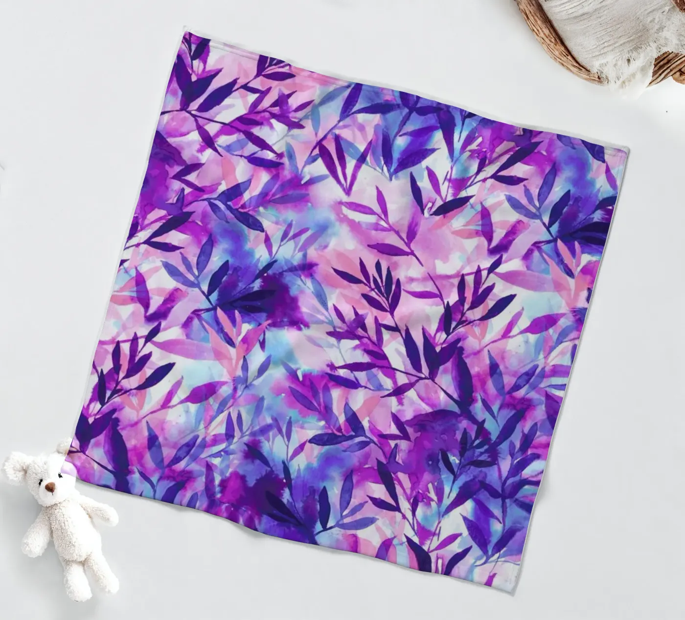 Changes Purple fleece blanket by Jacqueline Maldonado