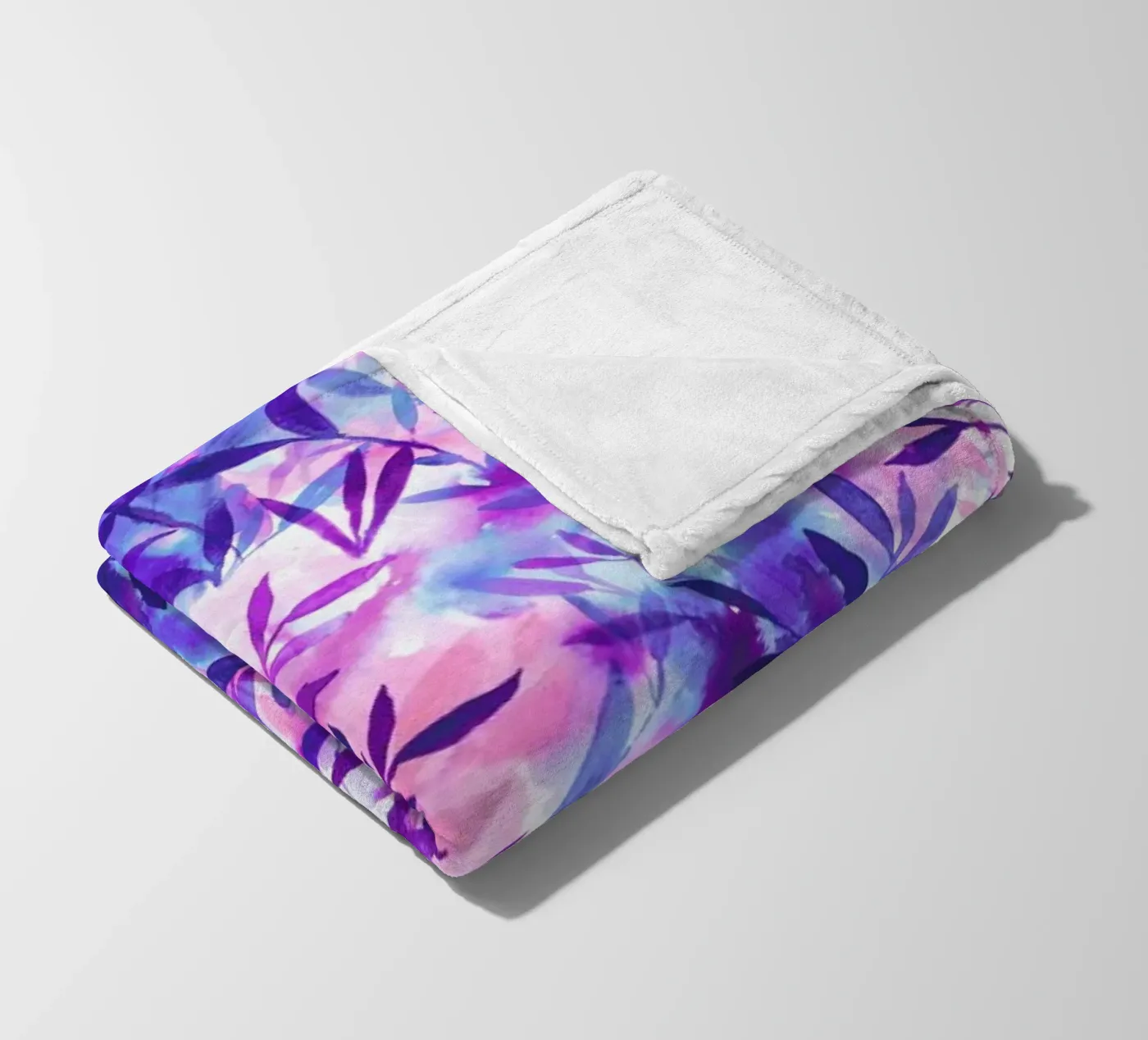 Changes Purple fleece blanket by Jacqueline Maldonado