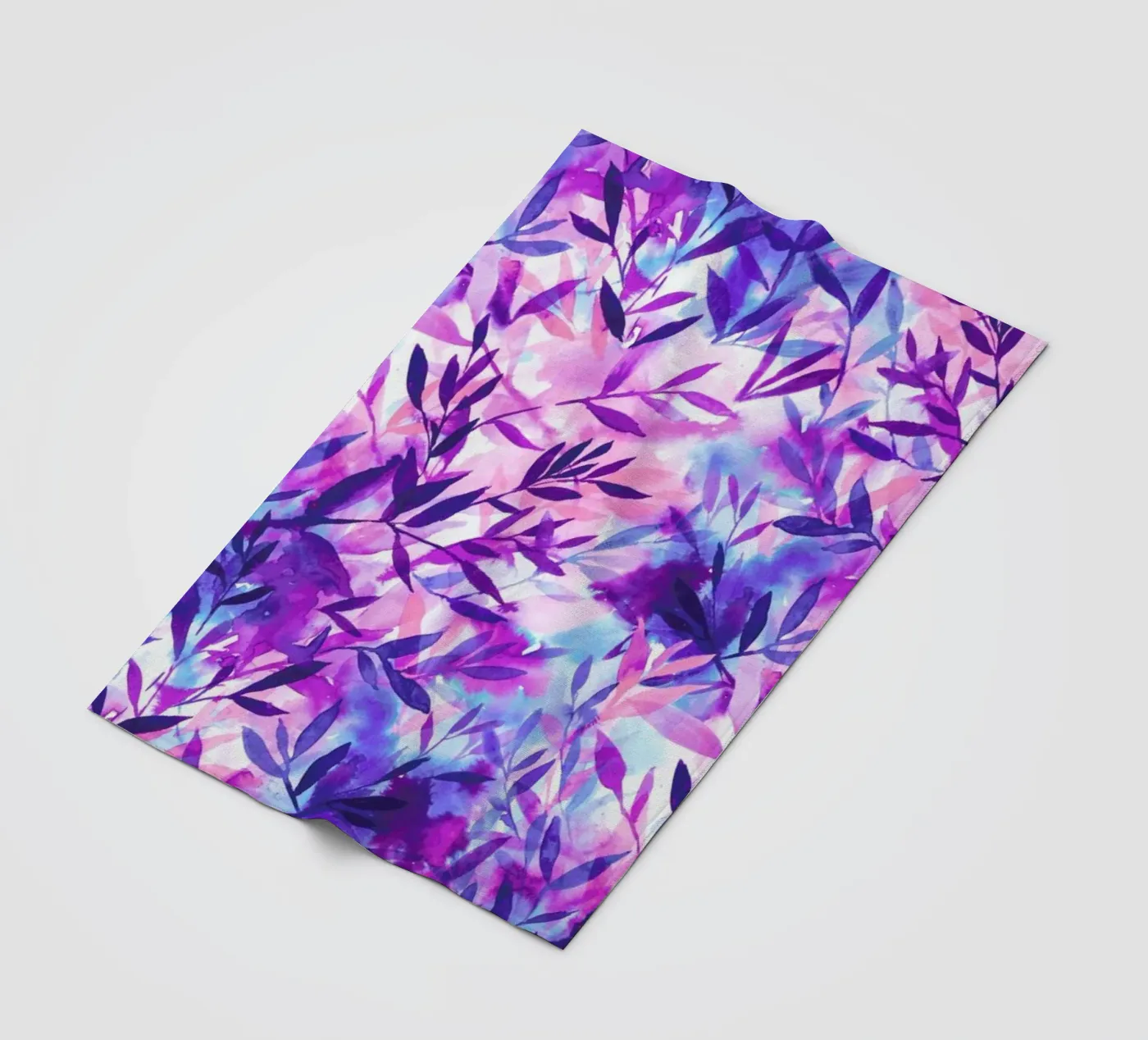Changes Purple fleece blanket by Jacqueline Maldonado