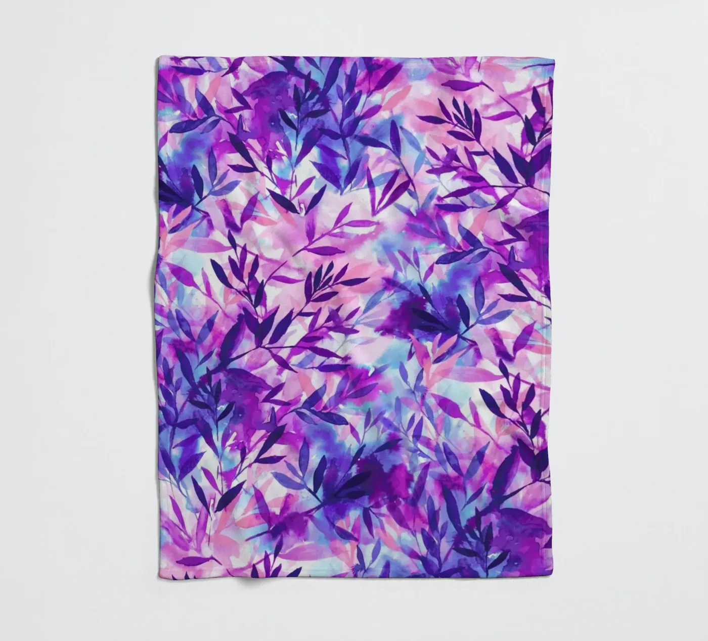 Changes Purple fleece blanket by Jacqueline Maldonado