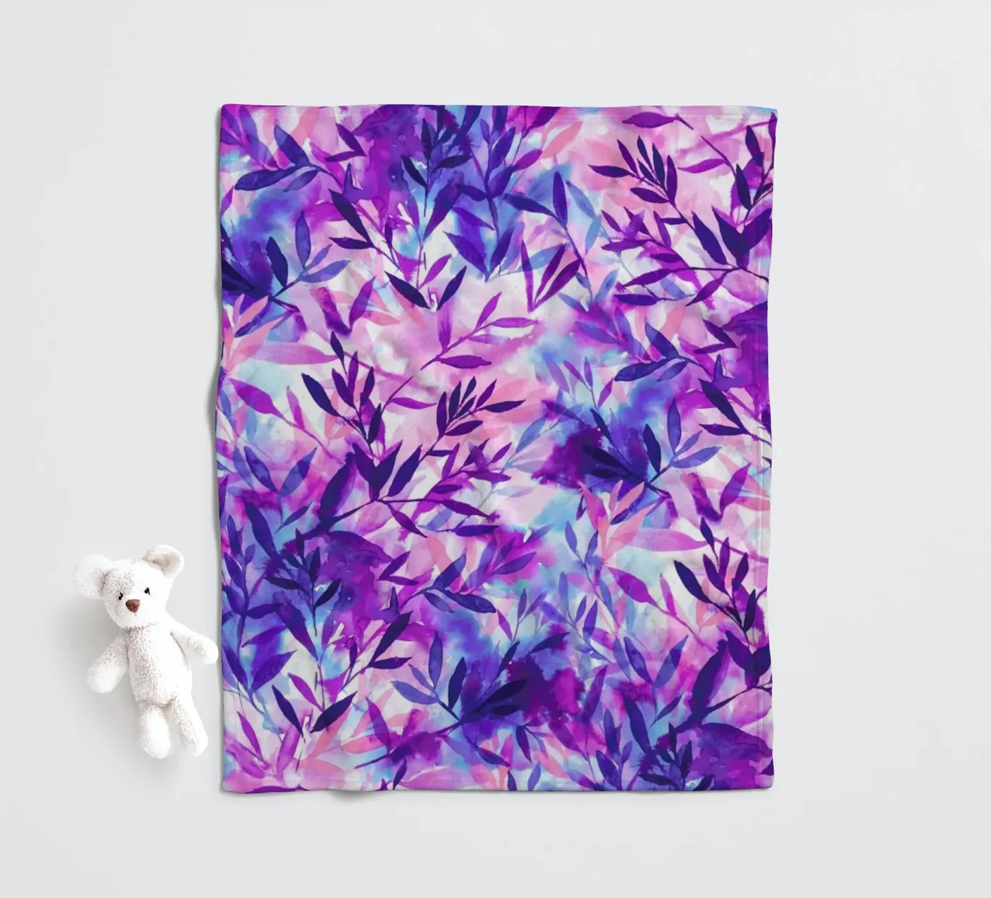 Changes Purple fleece blanket by Jacqueline Maldonado