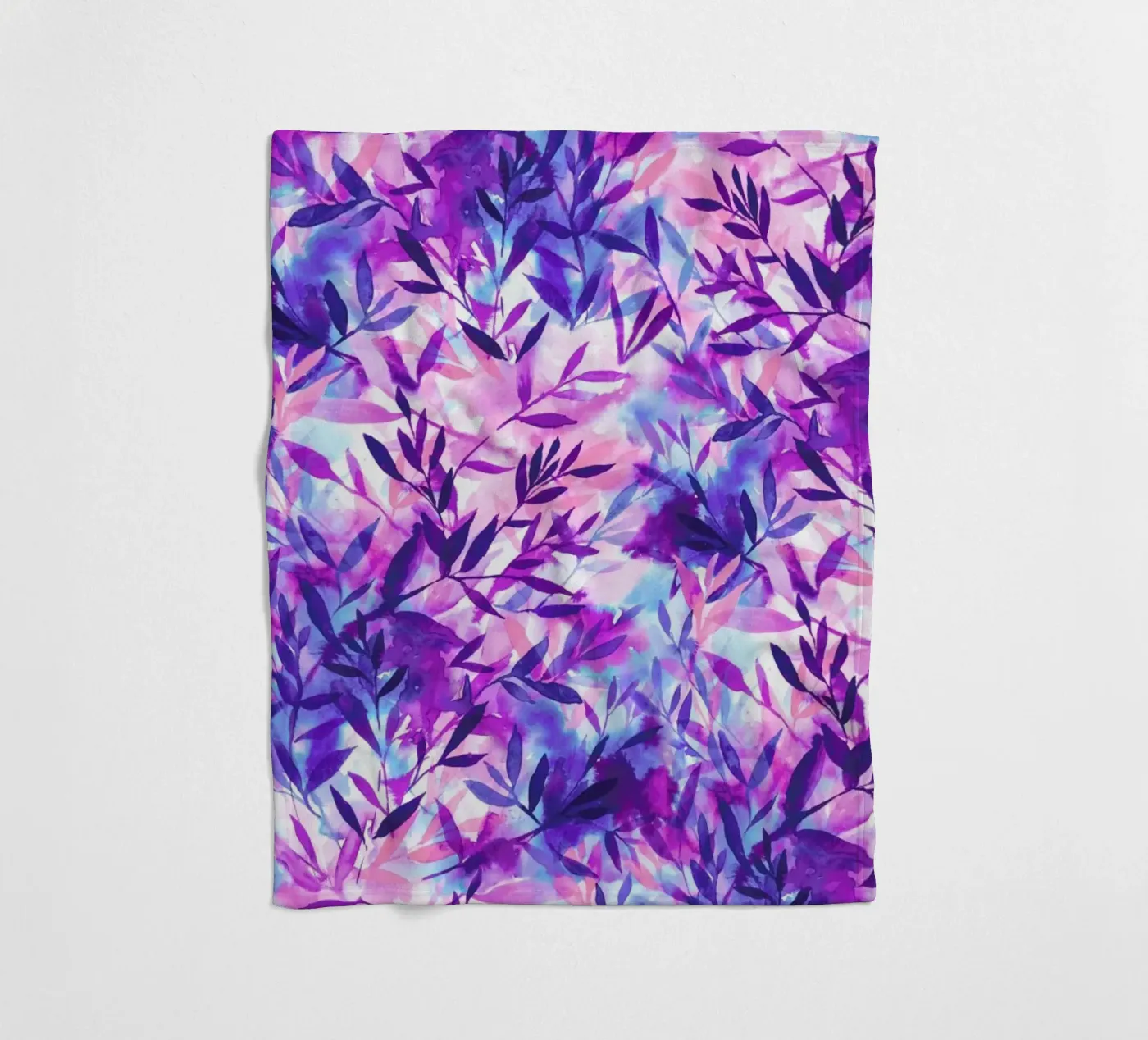 Changes Purple fleece blanket by Jacqueline Maldonado