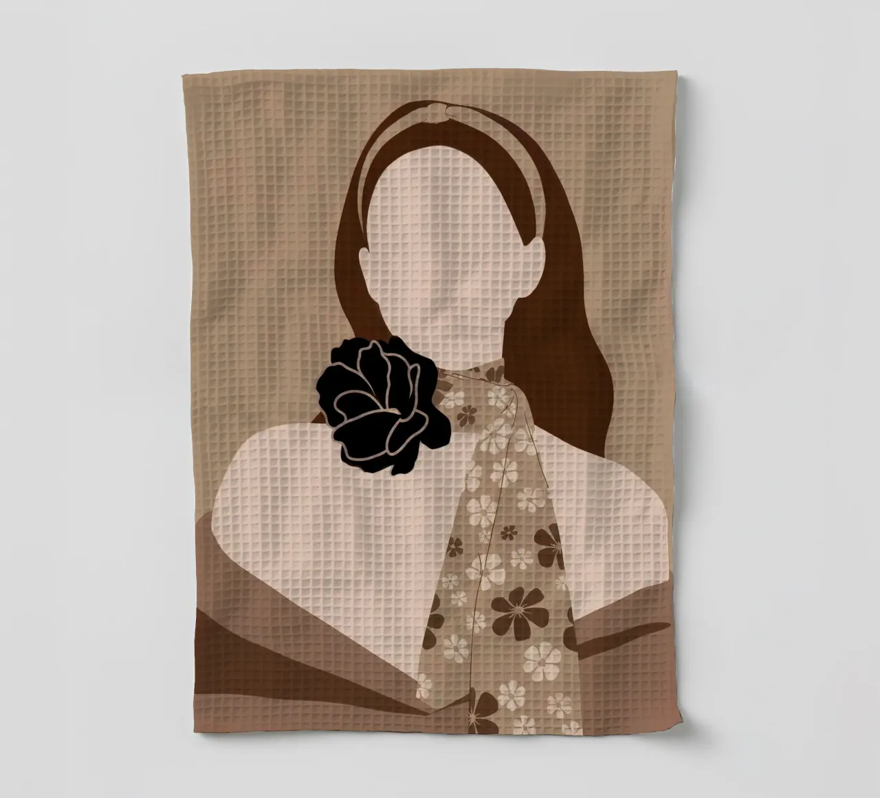 Ritratto di donna canovaccio da cucina da logic