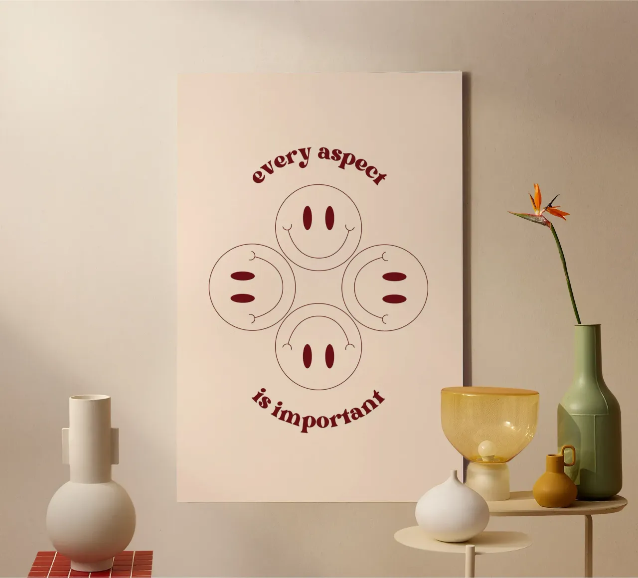 Every Aspect is Important Print canvas with Floater frame by KOKRPrints