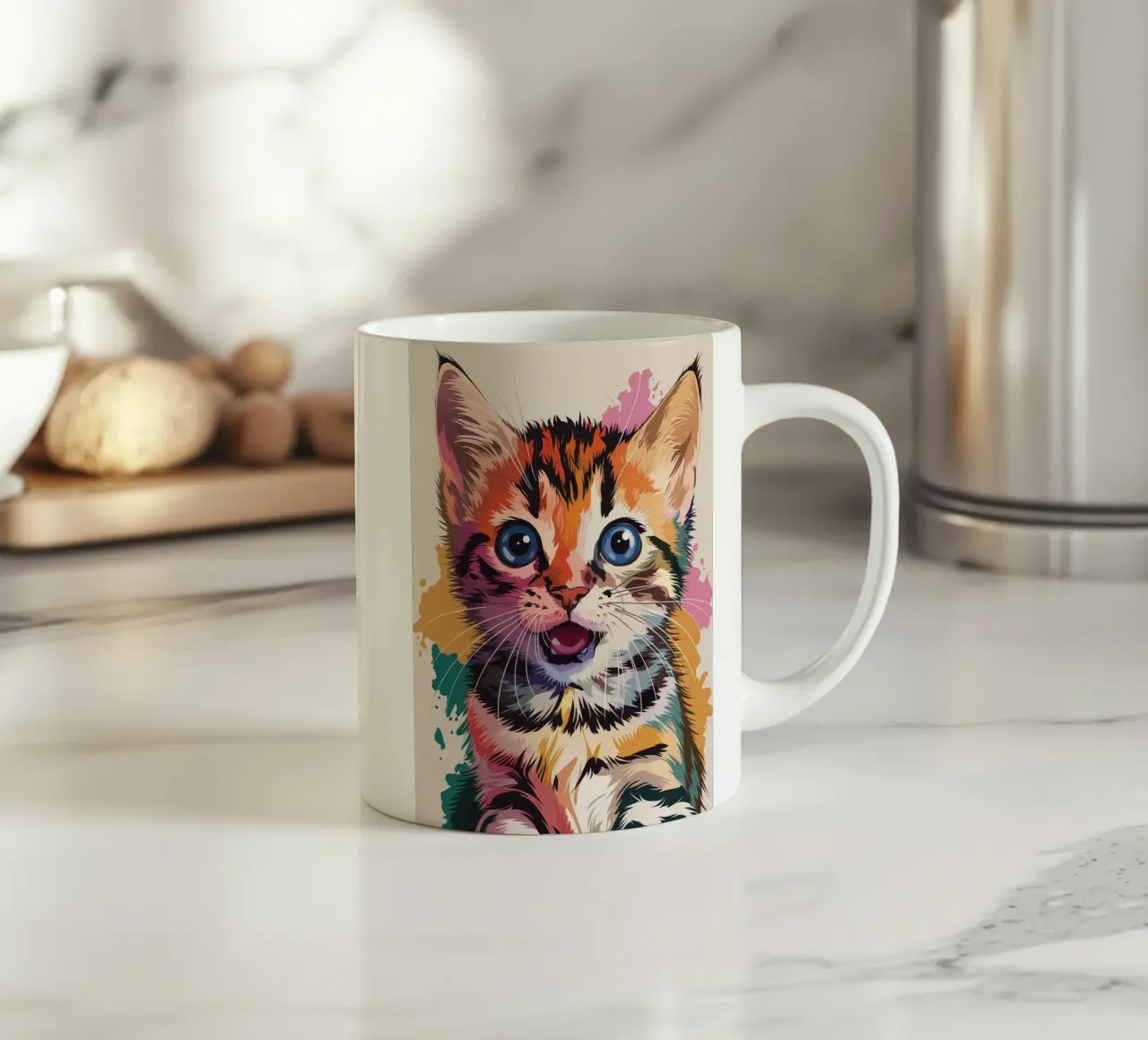 Kit gatto tazza in ceramica da logic