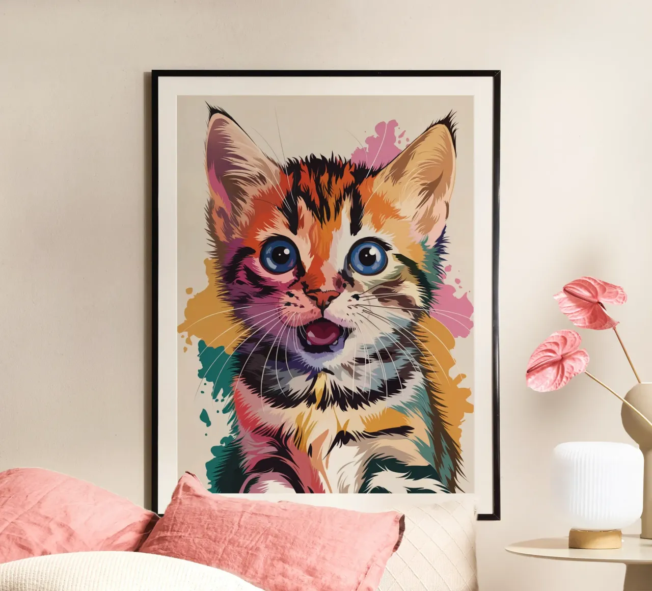 Kit gatto poster da logic