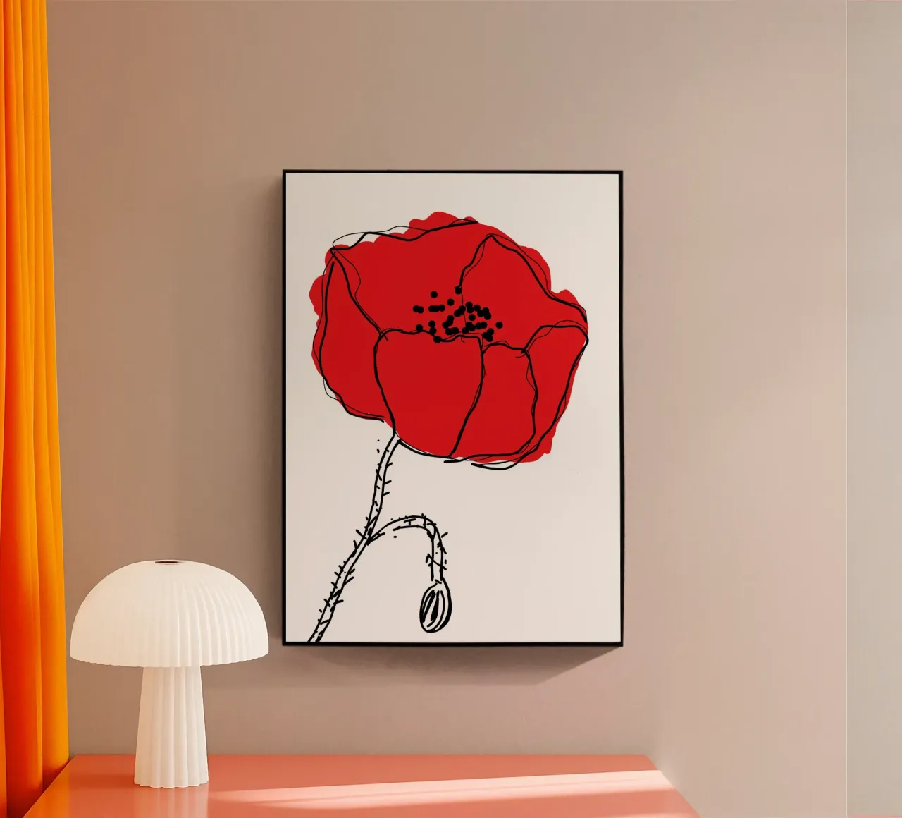 Coquelicot plexiglass da Idées & Création