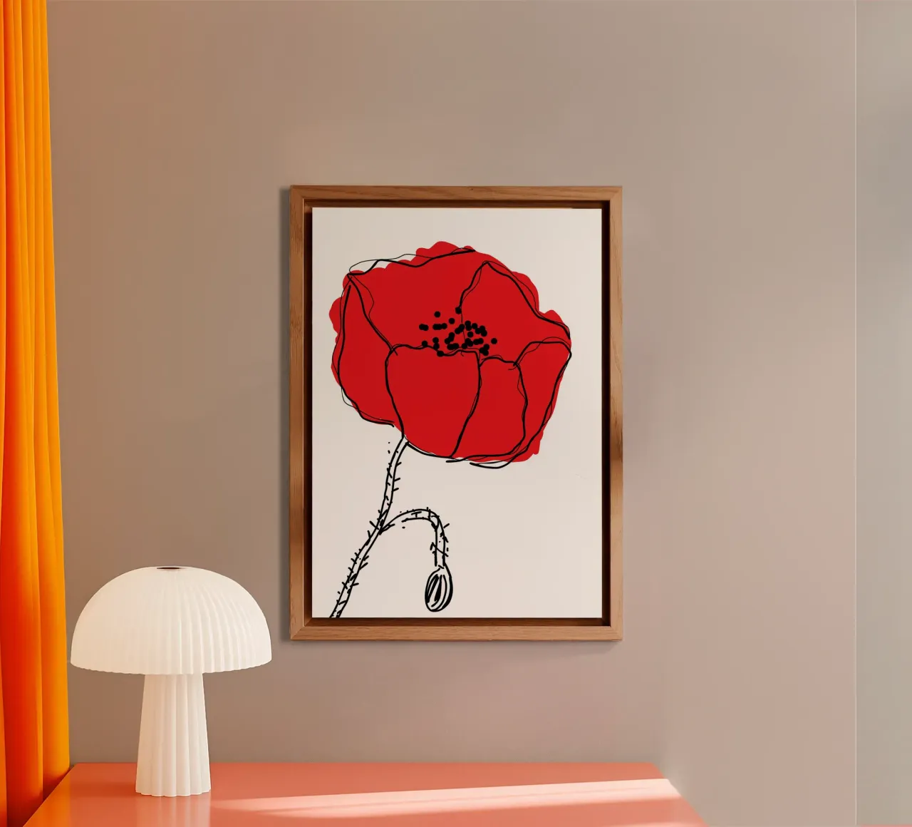 Coquelicot alluminio dibond da Idées & Création