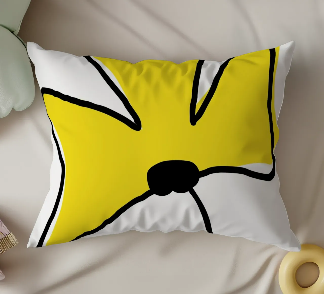 Fleur jaune cuscino da Idées & Création