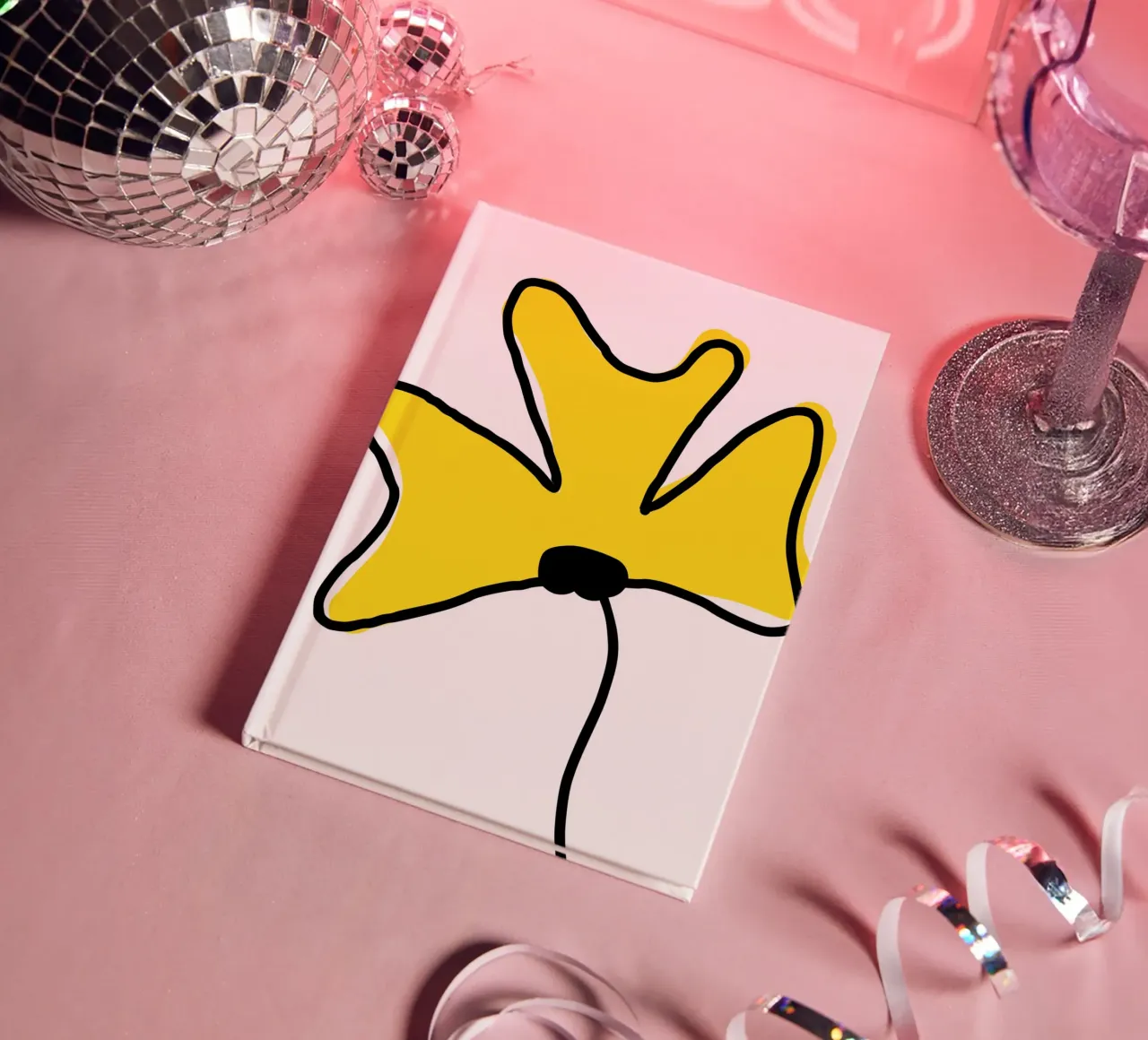 Fleur jaune diario da Idées & Création