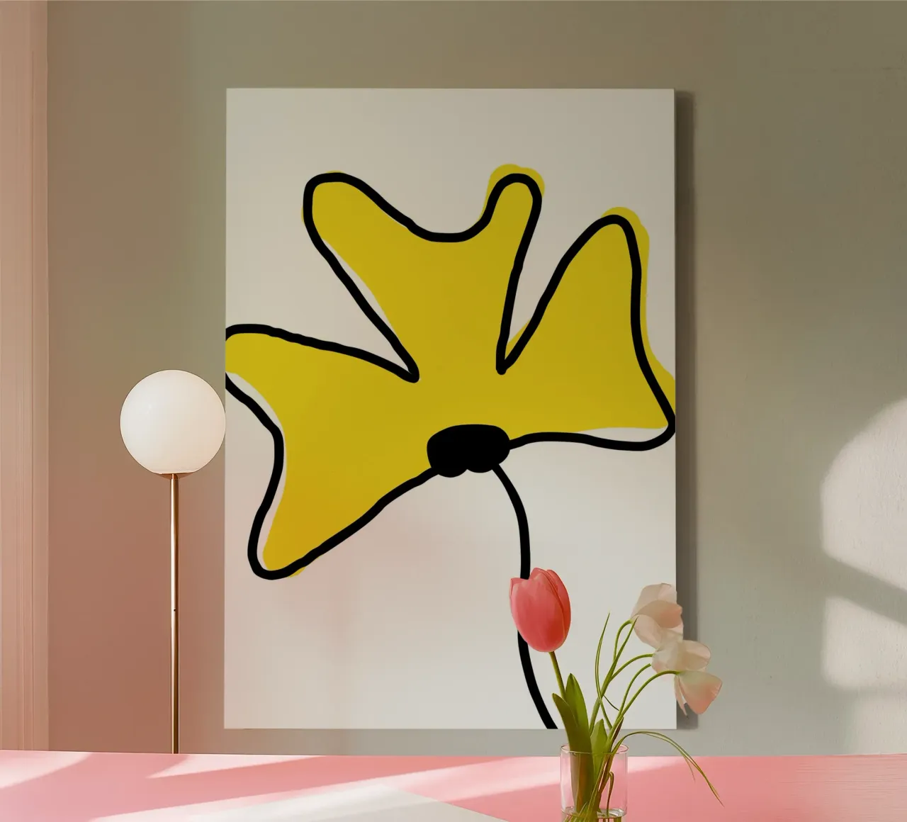 Fleur jaune tela da Idées & Création