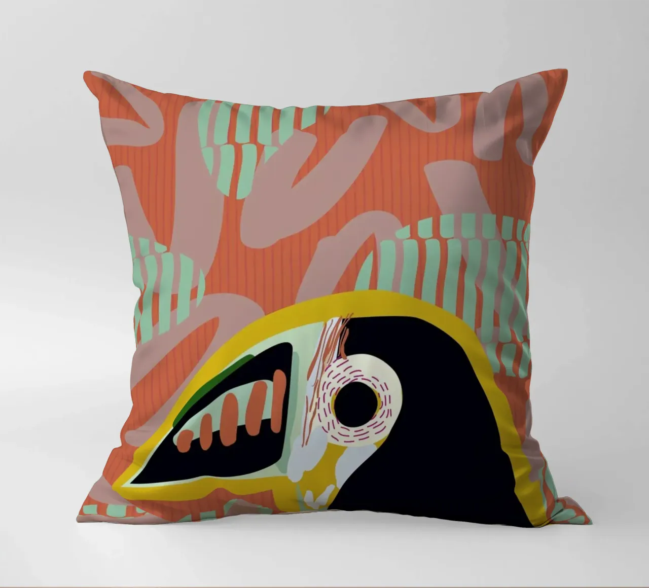 Tropical Toucan cuscino da Mariery Young