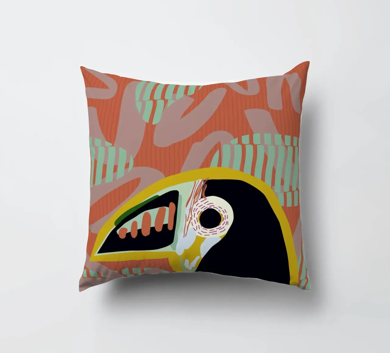 Tropical Toucan cuscino da Mariery Young