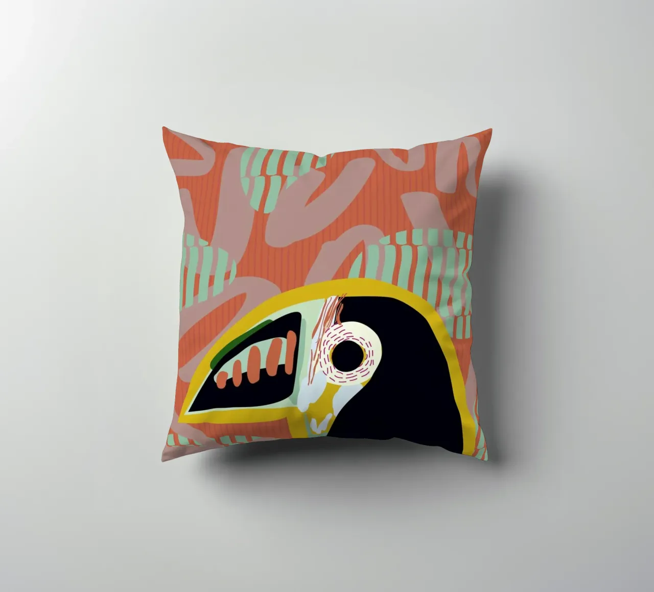 Tropical Toucan cuscino da Mariery Young