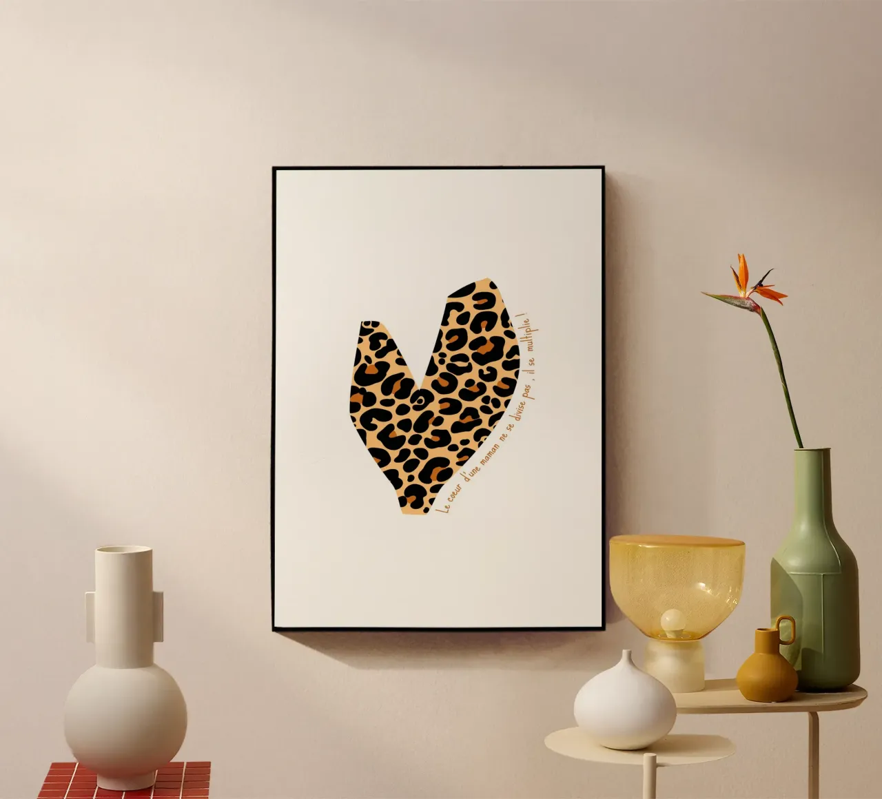 Coeur léopard plexiglass da Idées & Création