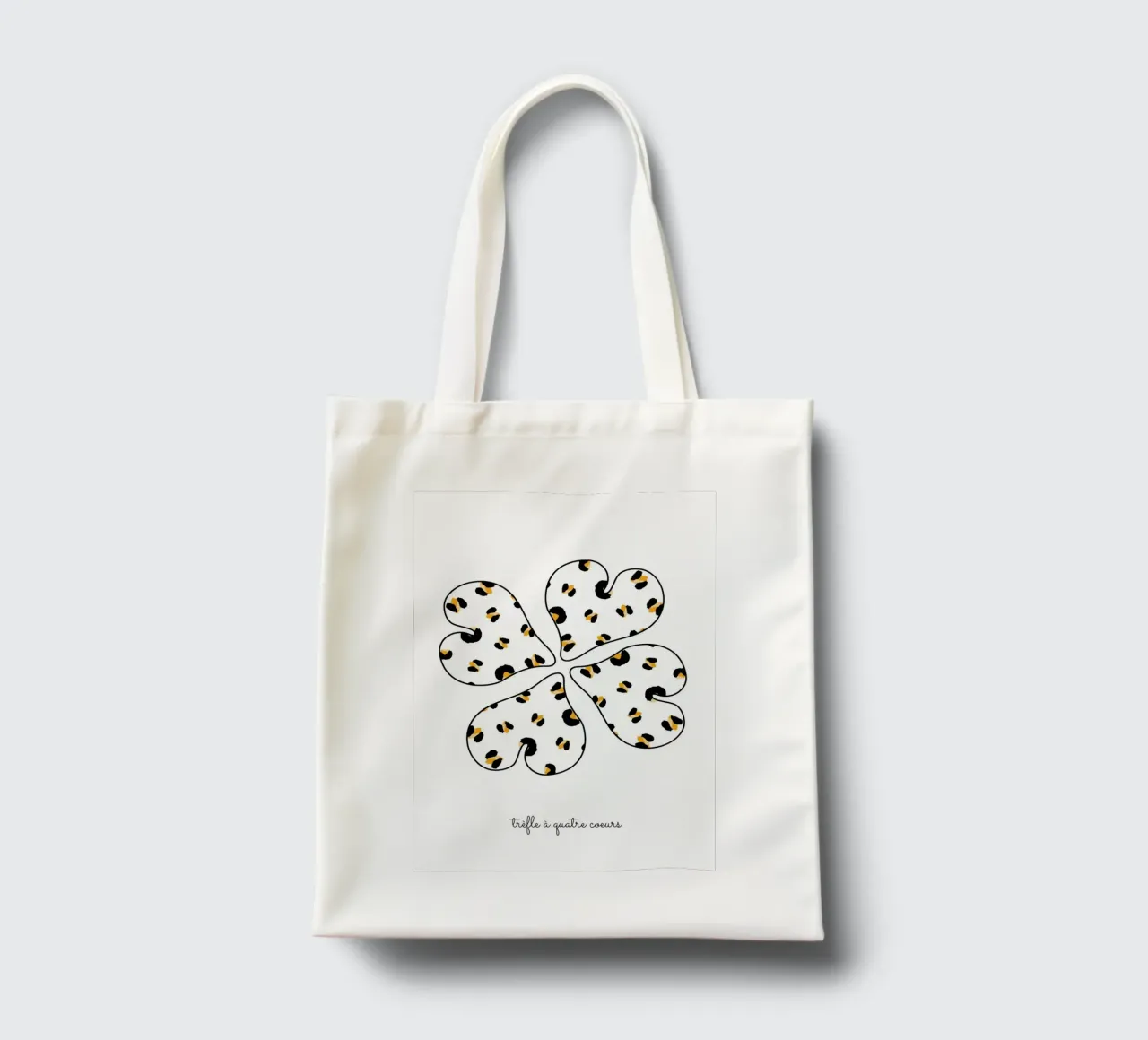 Trèfles à 4 coeurs borsa in juta da Idées & Création