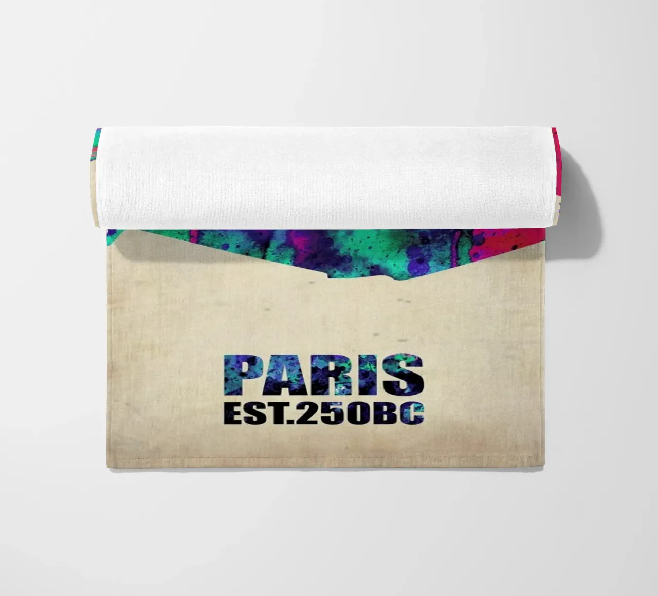 Paris Watercolor Map telo mare da Naxart