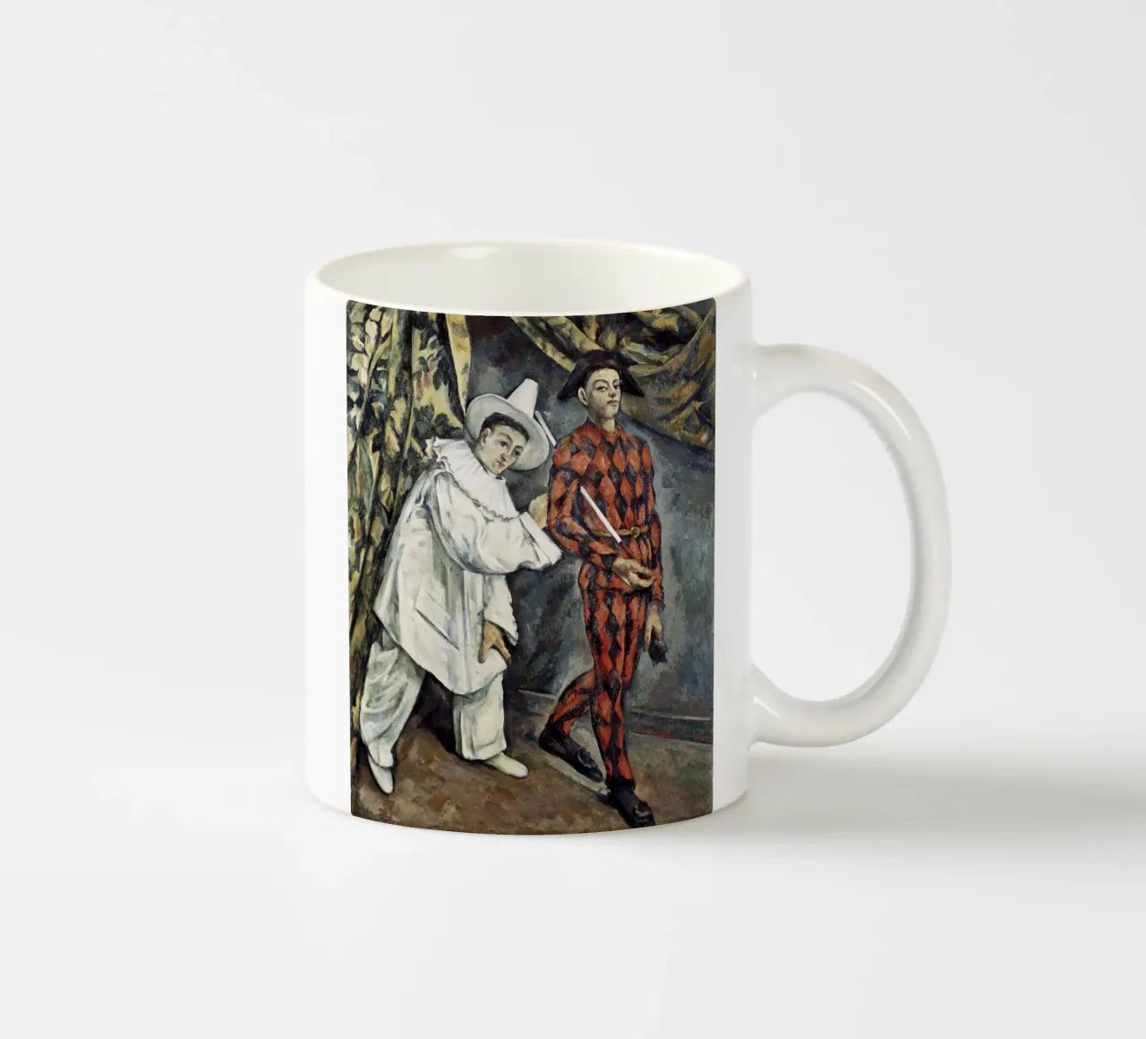 Paul Cézanne - Pierrot e Arlecchino tazza in ceramica da ARTOTHEK