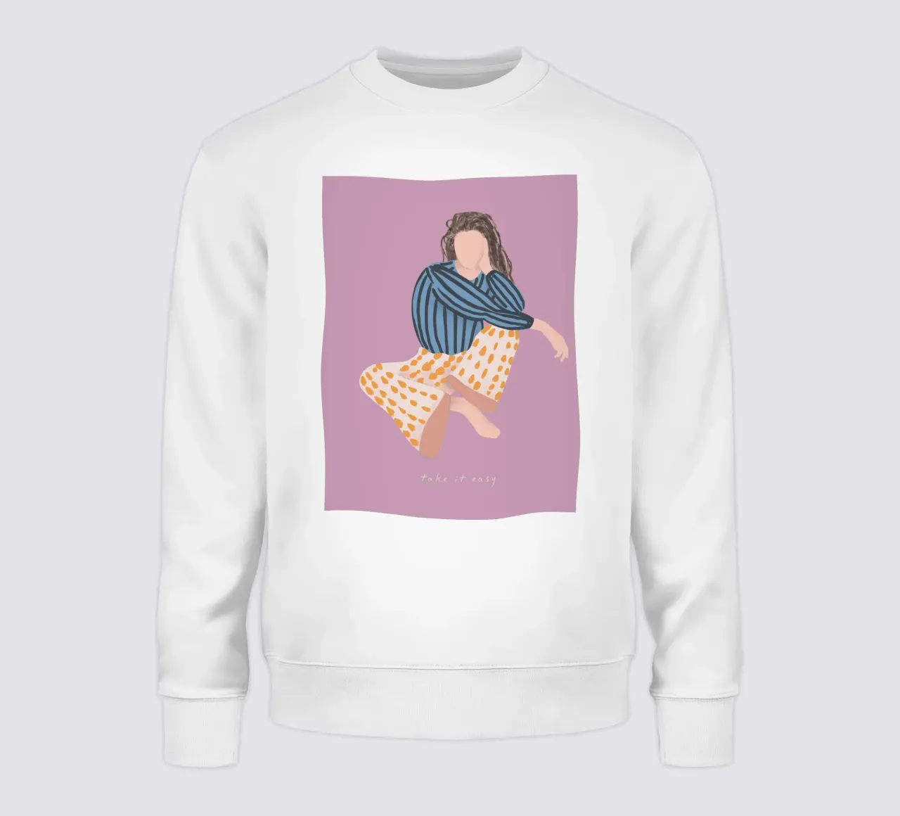 Take It Easy felpa da treechild