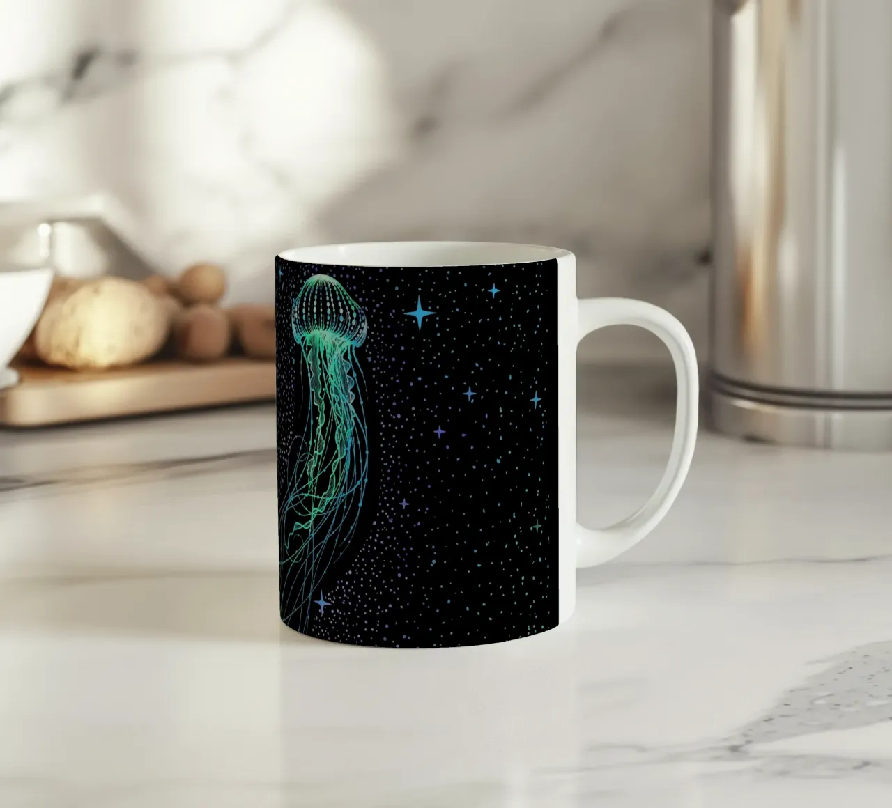 Medusa stellata - Colorata tazza in ceramica da aliriza cakir