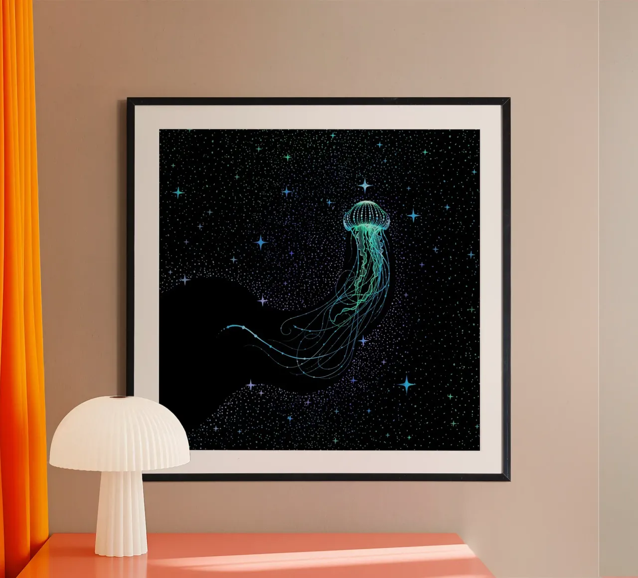 Medusa stellata - Colorata poster da aliriza cakir