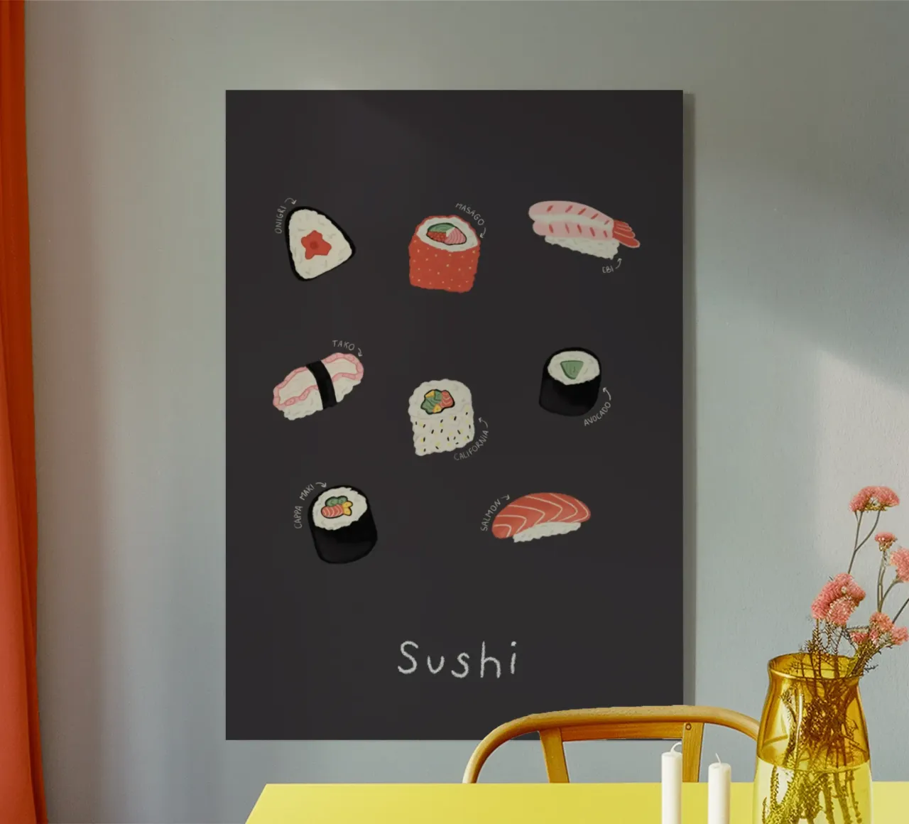 Sushi plexiglass da Papergreyy