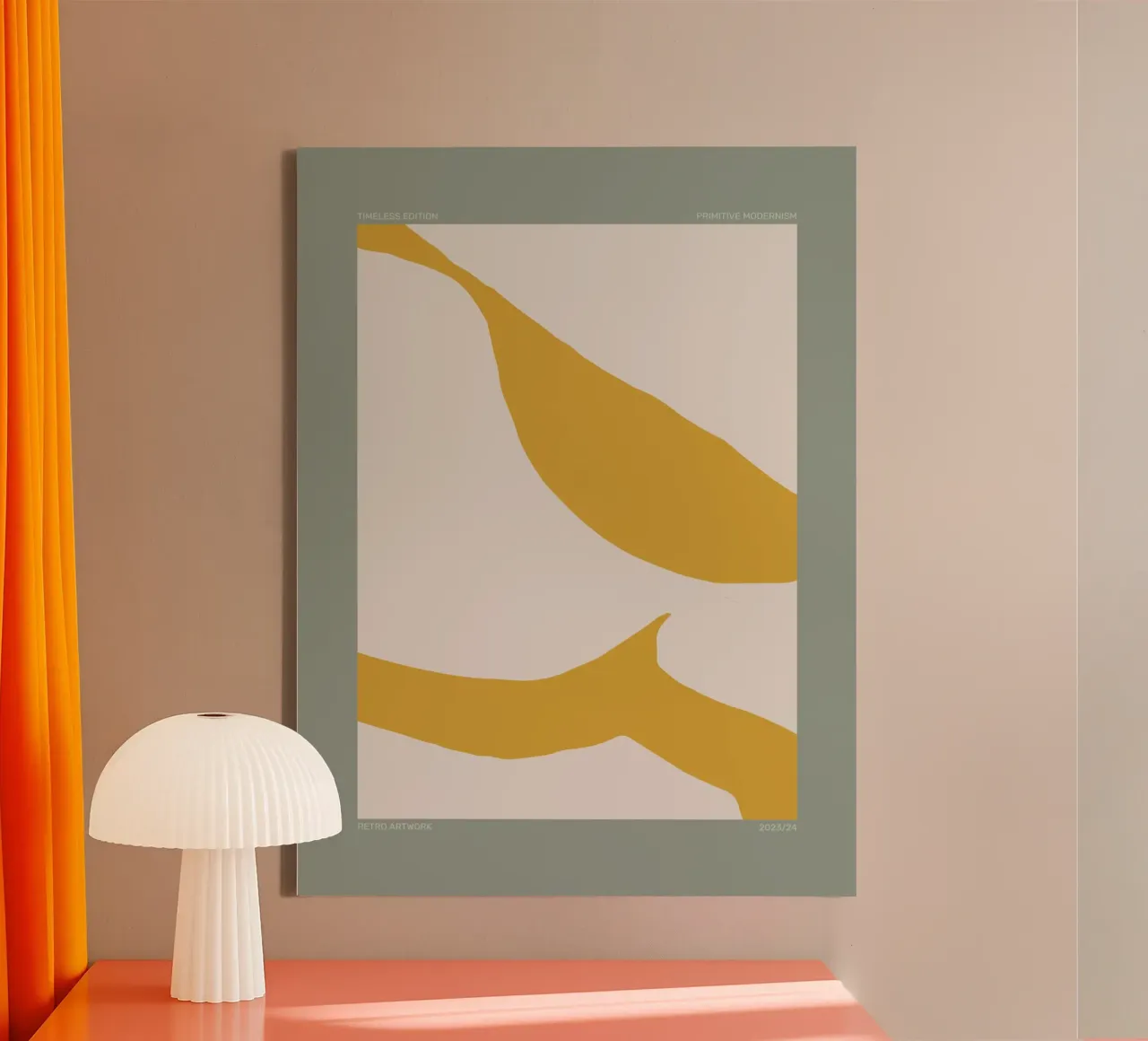 Color Flow No 17 tela con Cornice a cassetta da treechild
