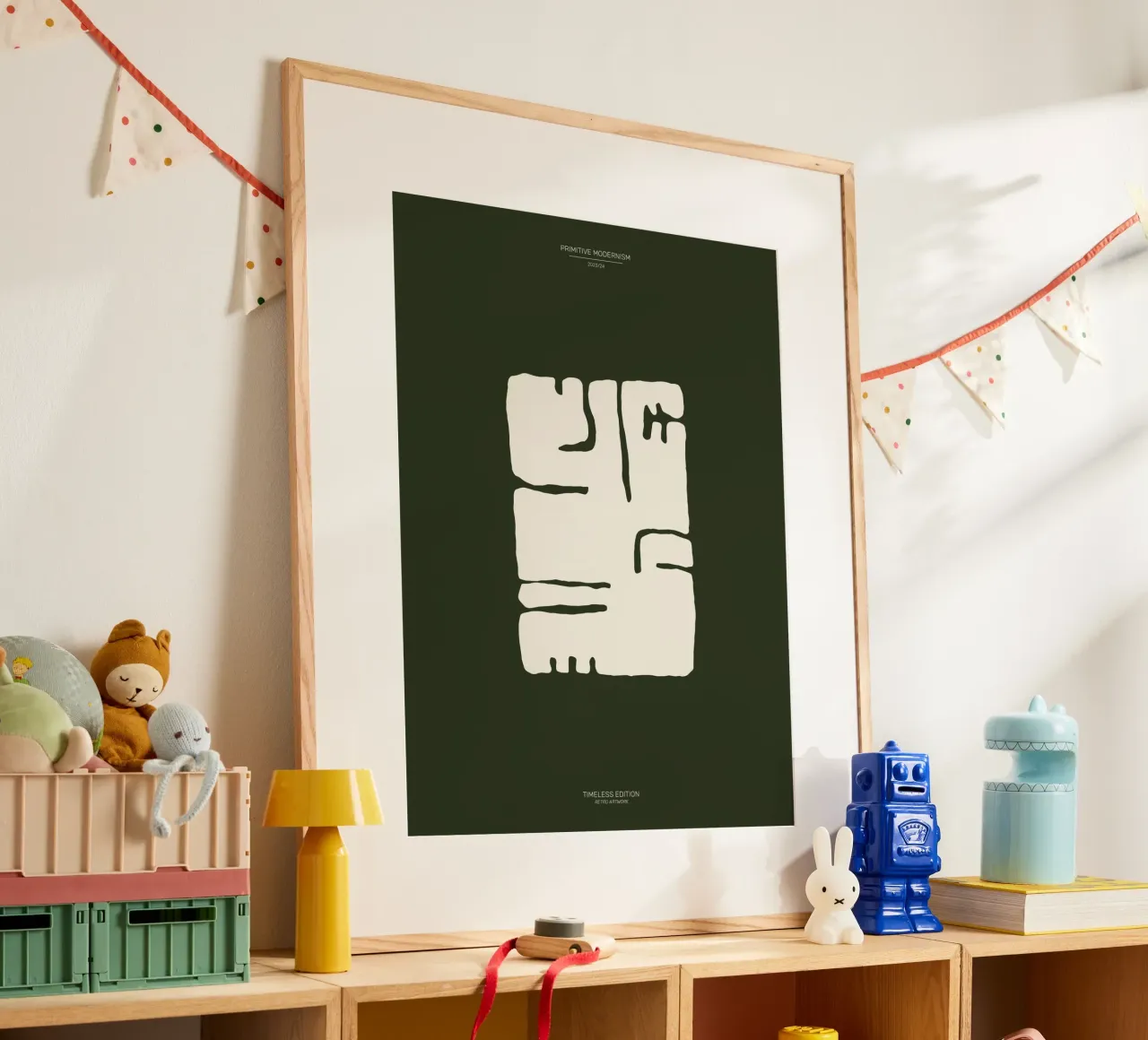 Color Flow No 16 poster con telaio in alluminio da treechild