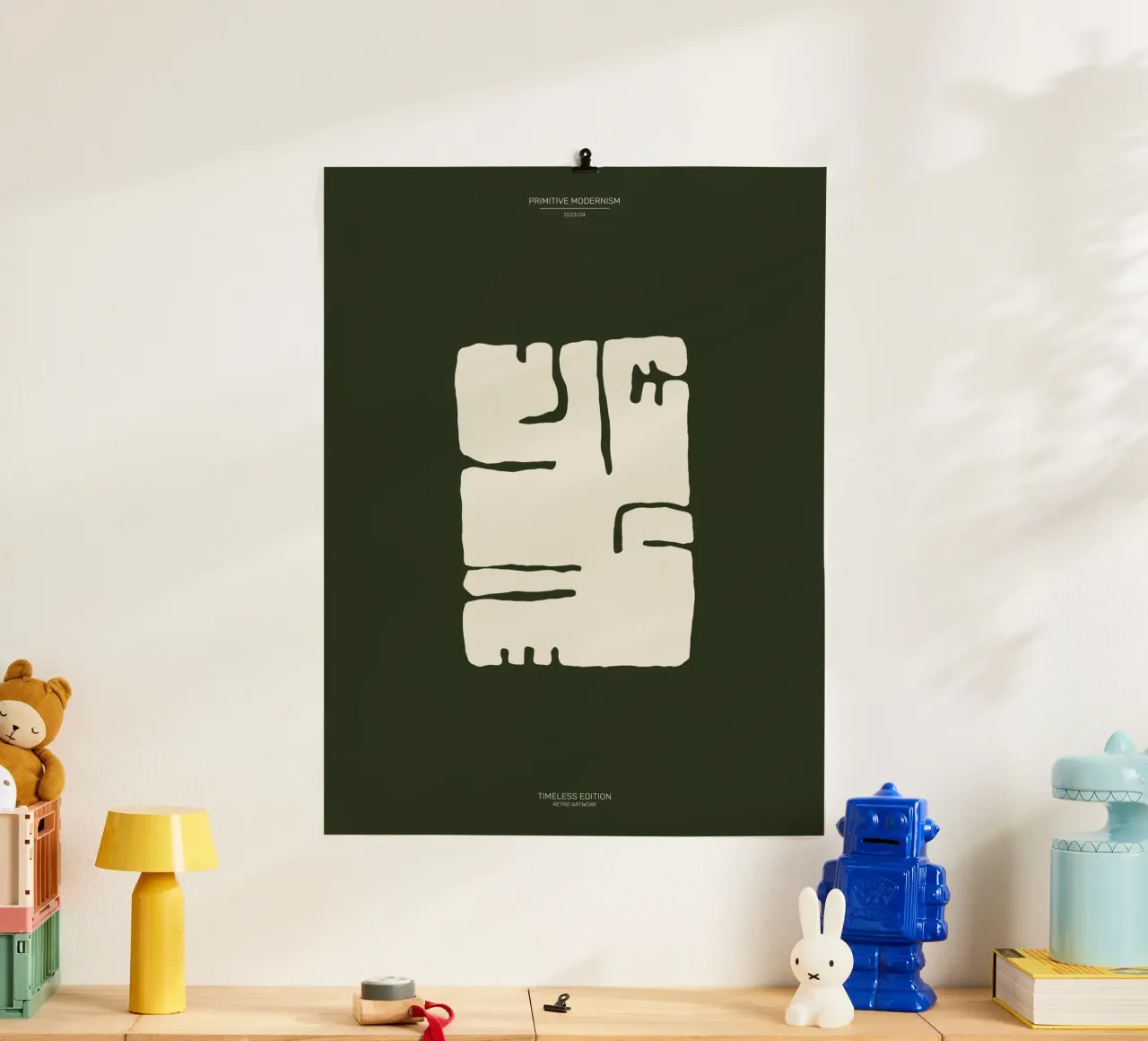 Color Flow No 16 poster con telaio in alluminio da treechild