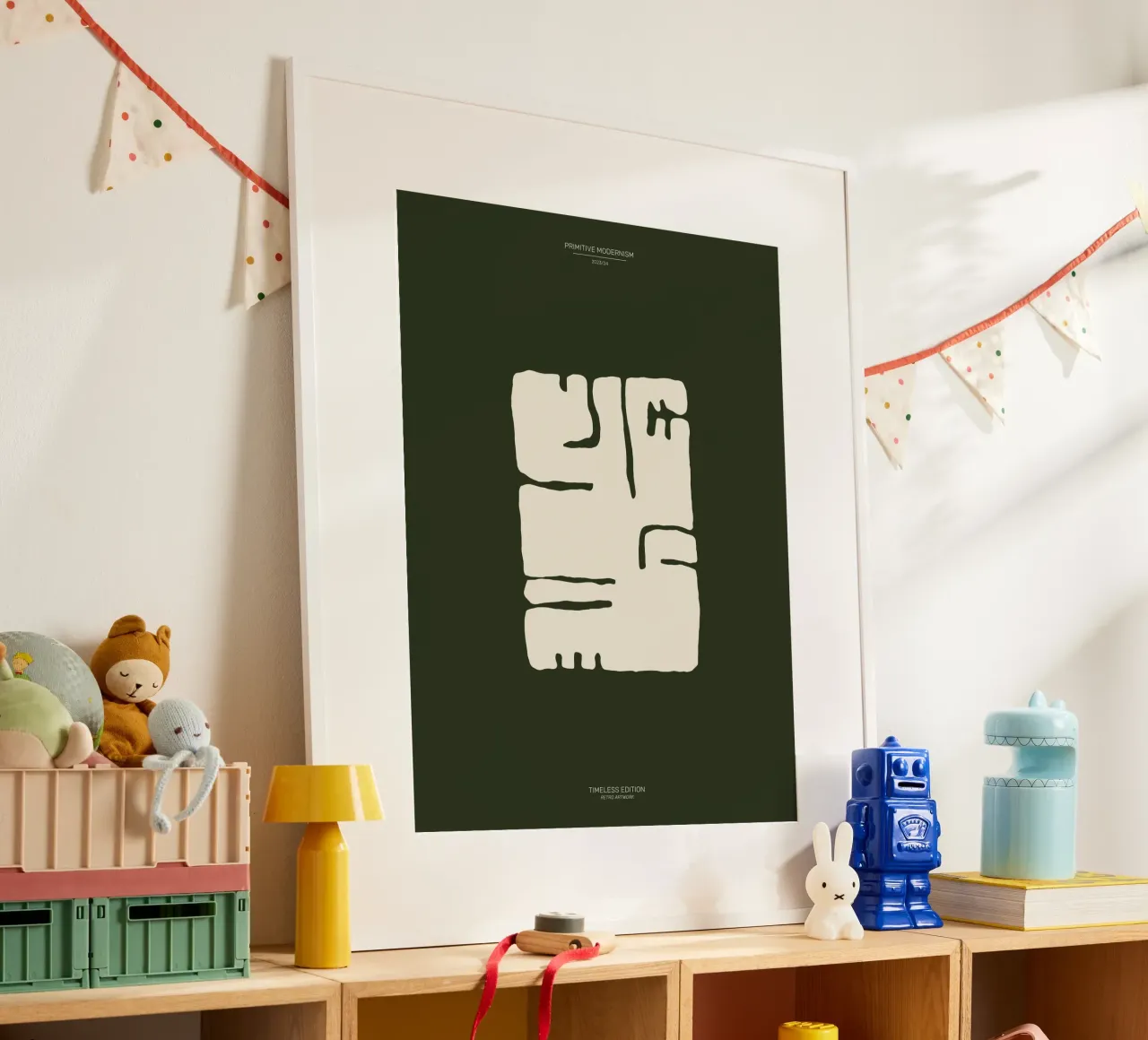 Color Flow No 16 poster con telaio in alluminio da treechild