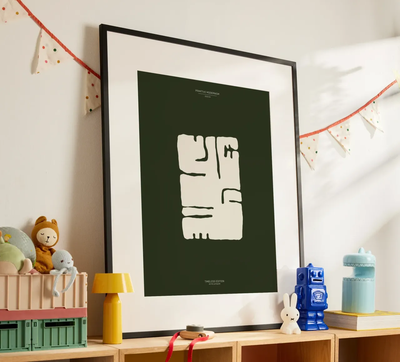 Color Flow No 16 poster con telaio in alluminio da treechild