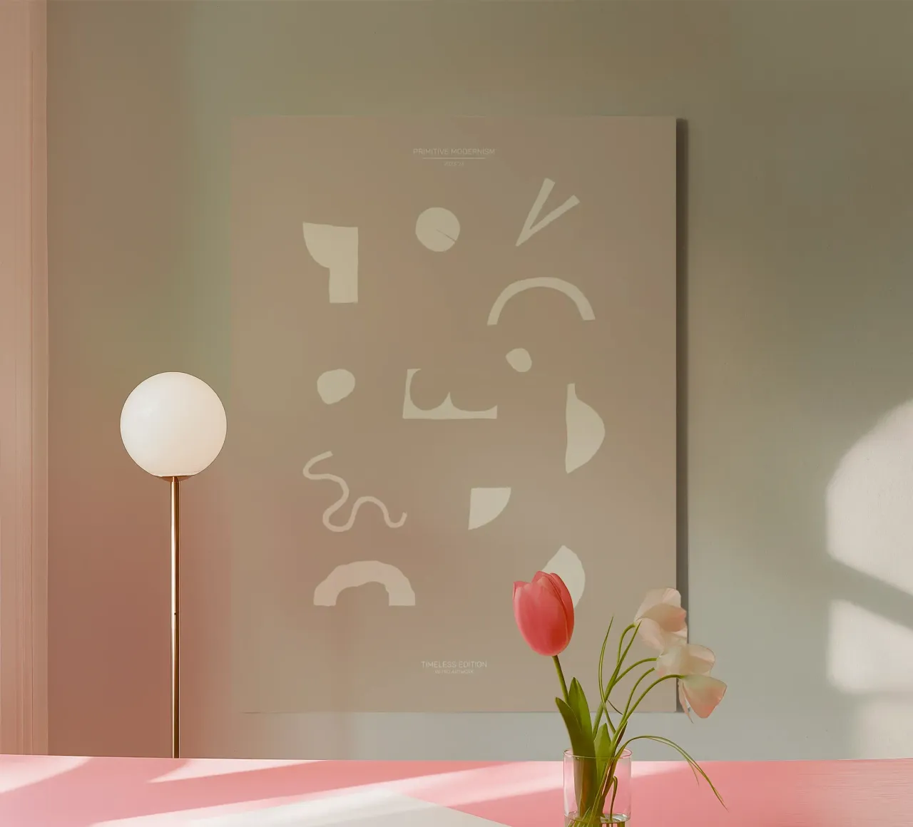 Color Flow No 15 tela con Cornice a cassetta da treechild