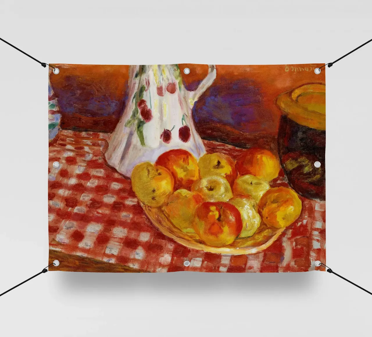 Pierre Bonnard - Mele rosse e gialle telo in pvc da ARTOTHEK
